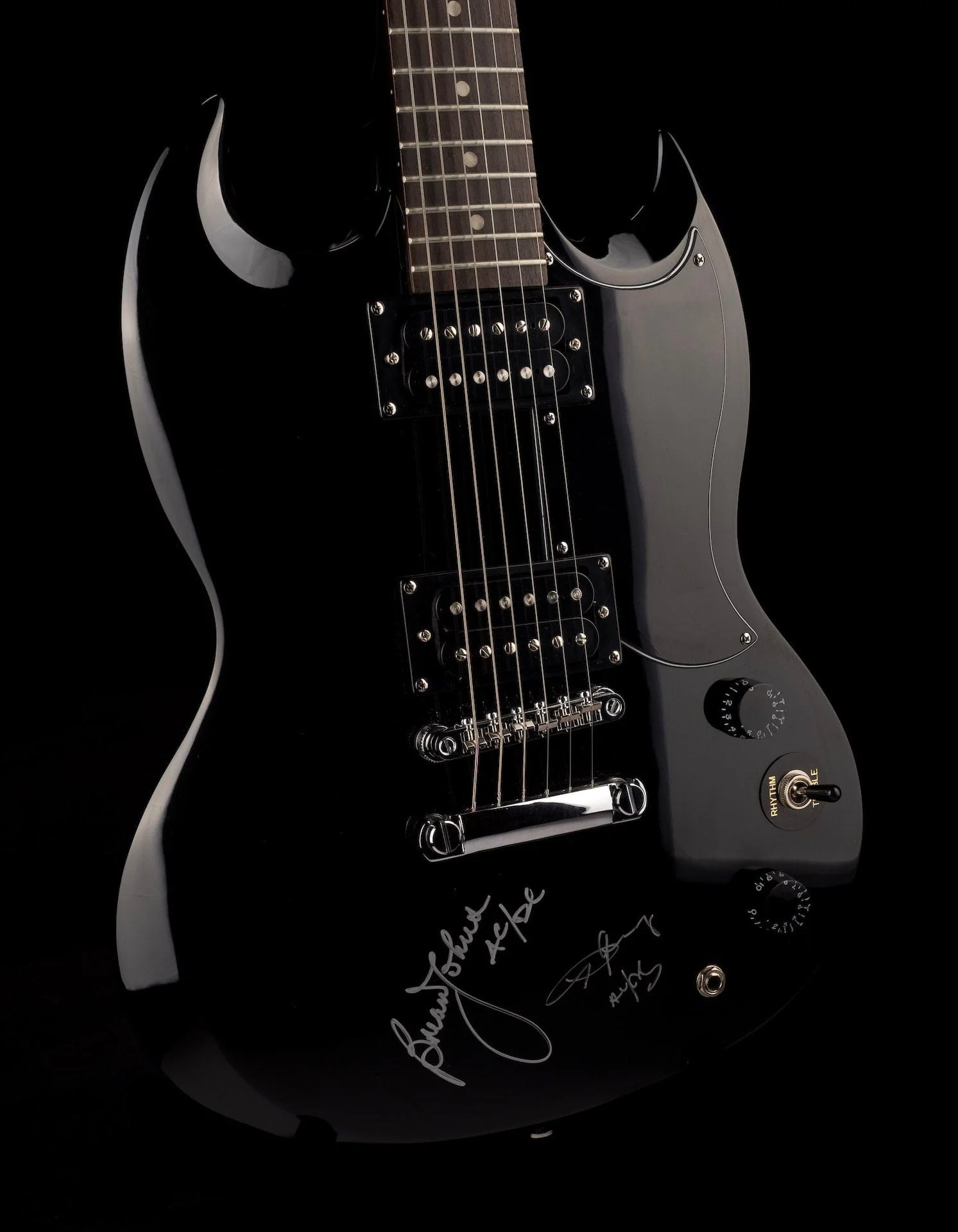 Pre Owned Epiphone SG Special Signed by Angus Young & Brian Johnson of AC/DC With HSC - Image 9