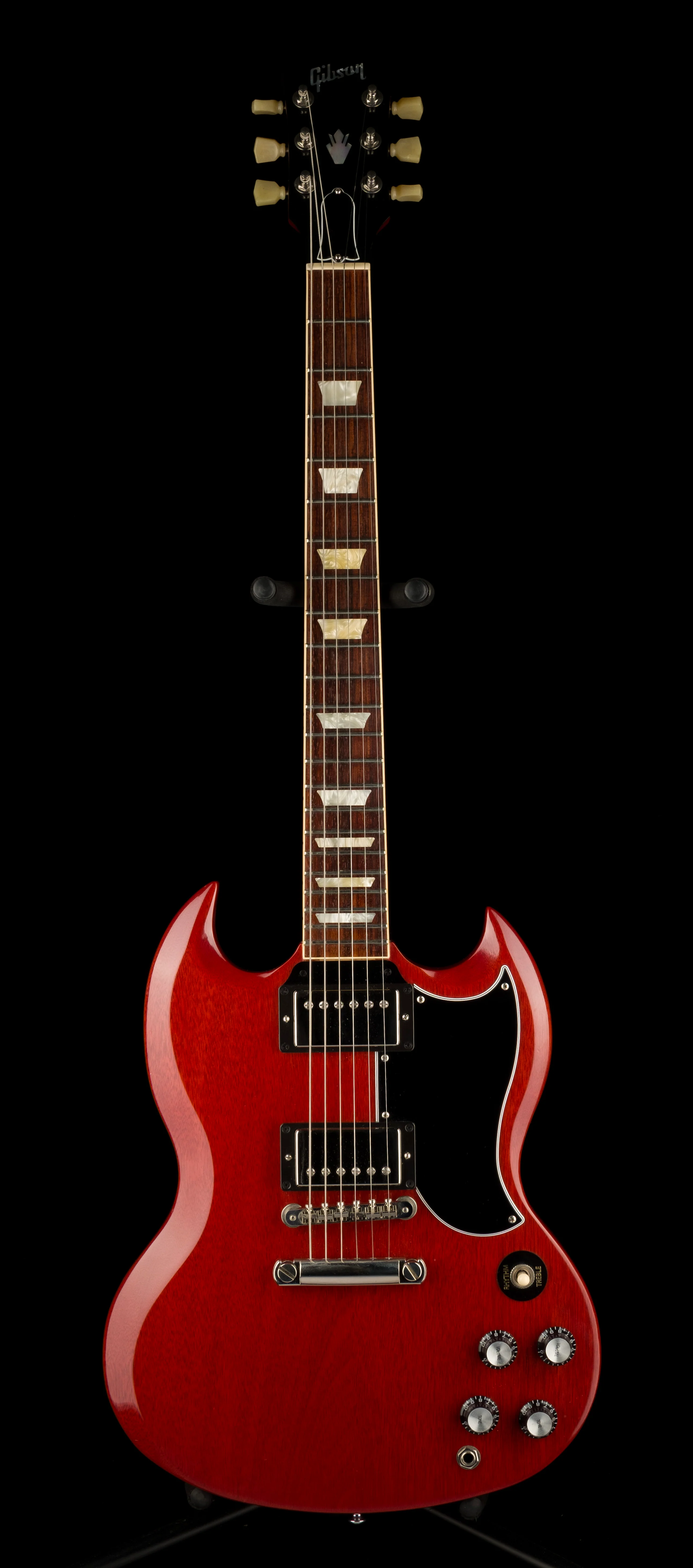 Pre Owned Gibson SG Standard '61 Stop Bar Vintage Cherry With OHSC - Image 2