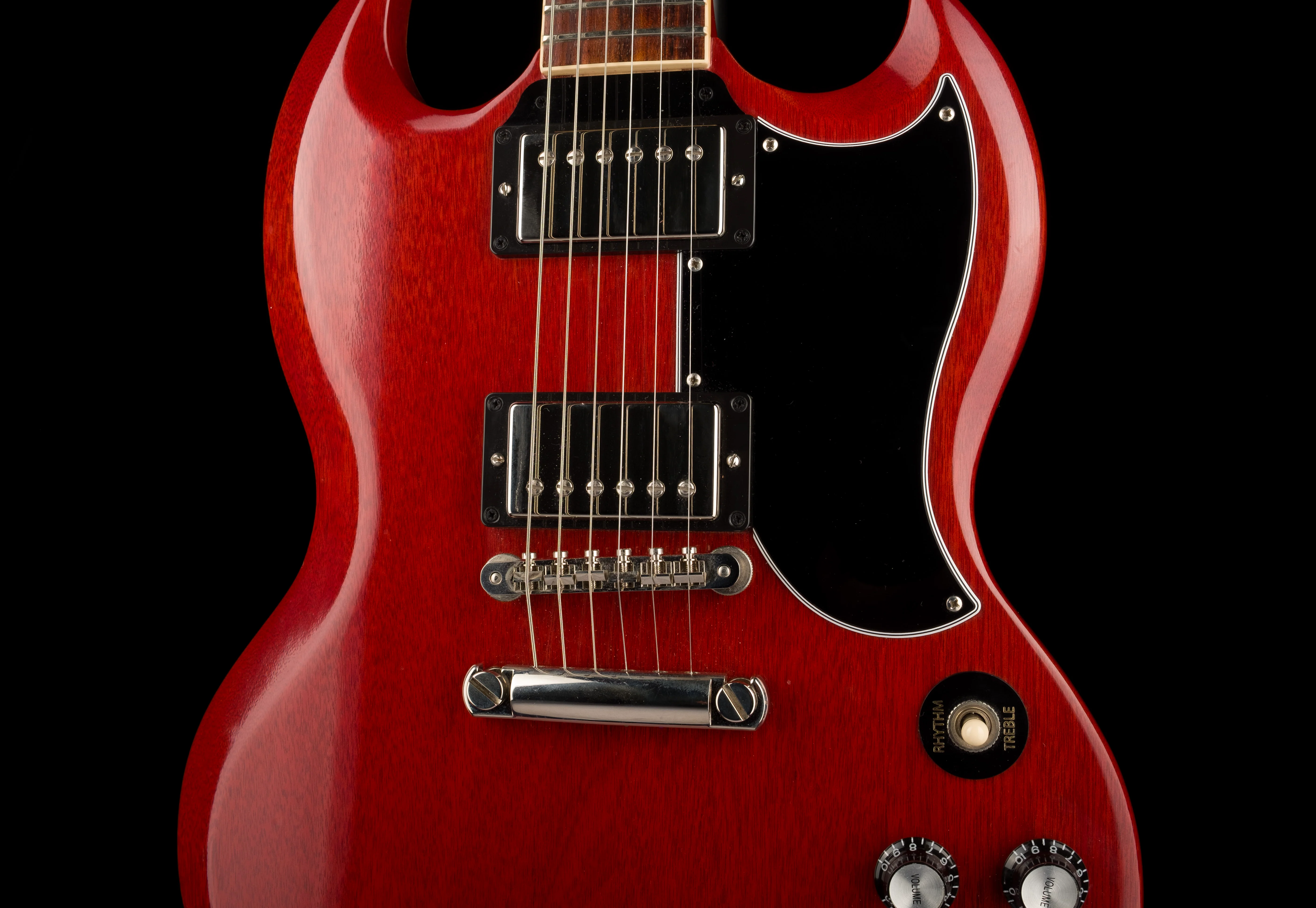 Pre Owned Gibson SG Standard '61 Stop Bar Vintage Cherry With OHSC - Image 6