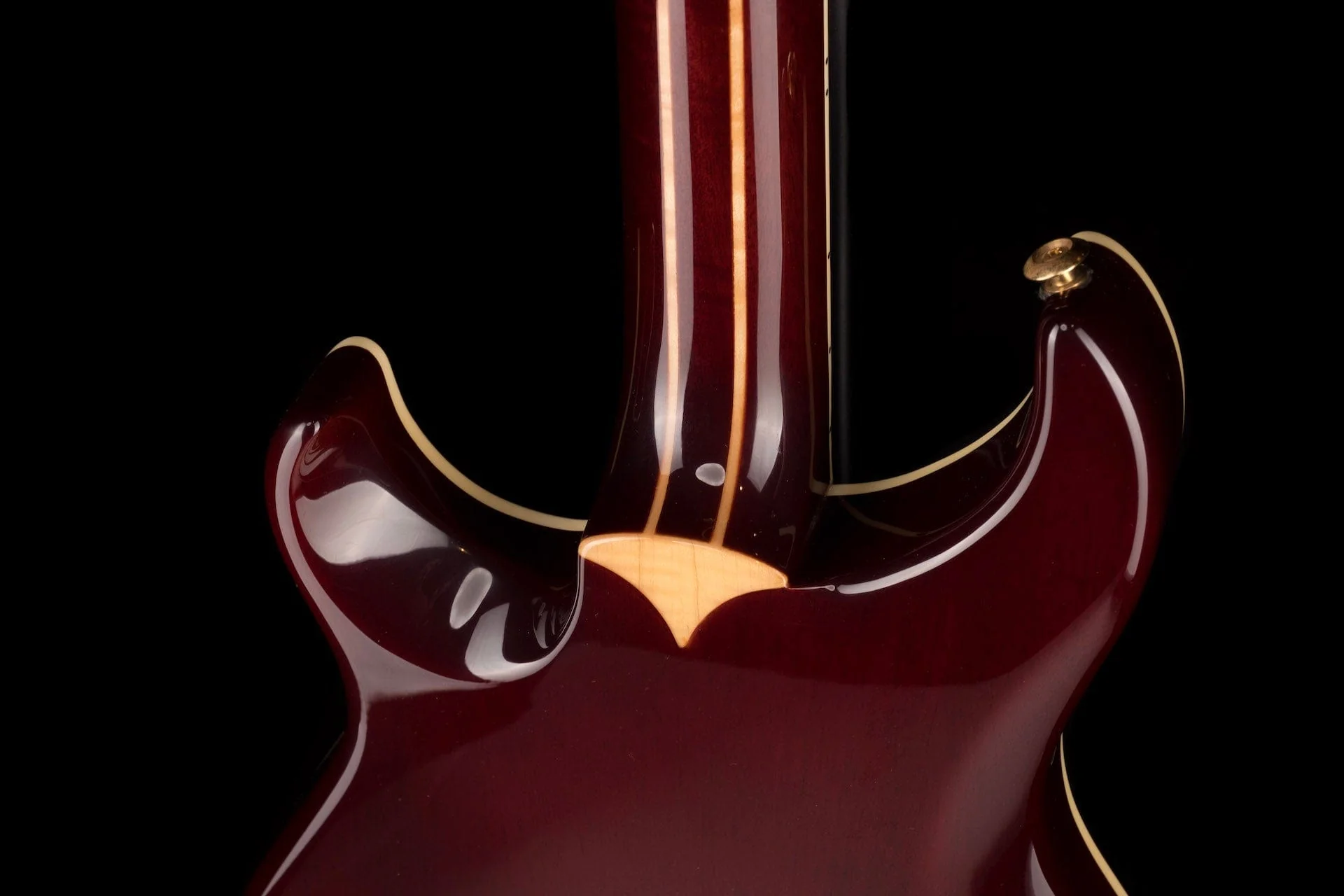 Pre-Owned 2006 Giffin Standard Hollowbody Redwood Burl Top with OHSC - Image 14