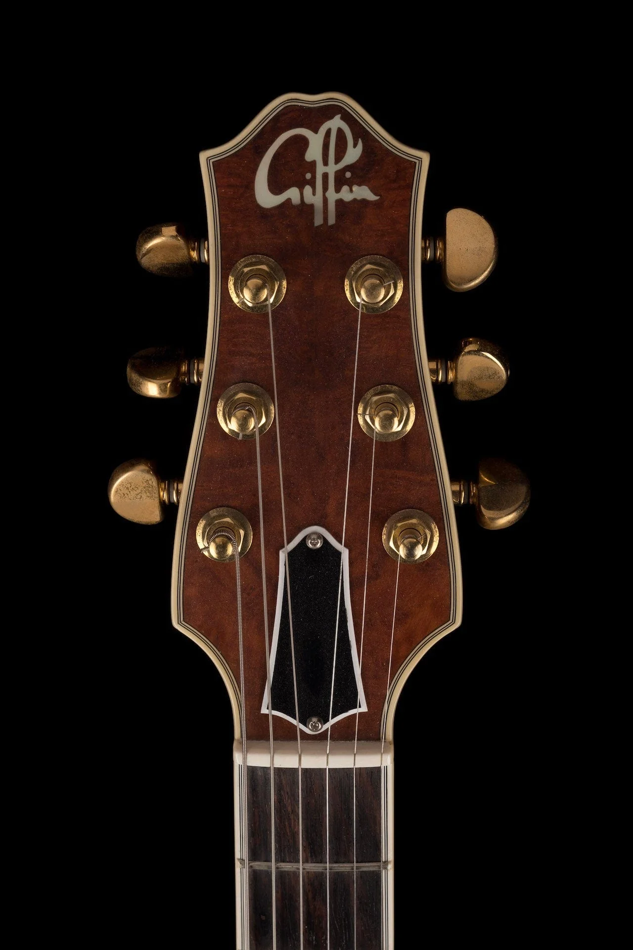 Pre-Owned 2006 Giffin Standard Hollowbody Redwood Burl Top with OHSC - Image 16