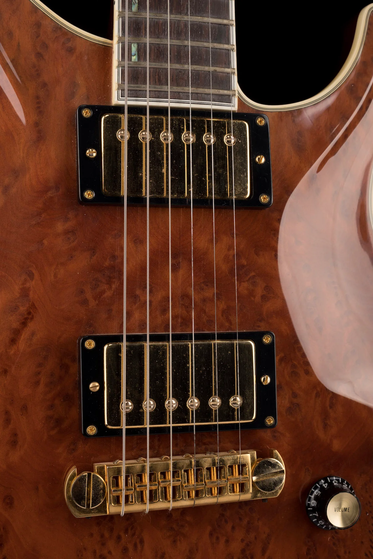Pre-Owned 2006 Giffin Standard Hollowbody Redwood Burl Top with OHSC - Image 6
