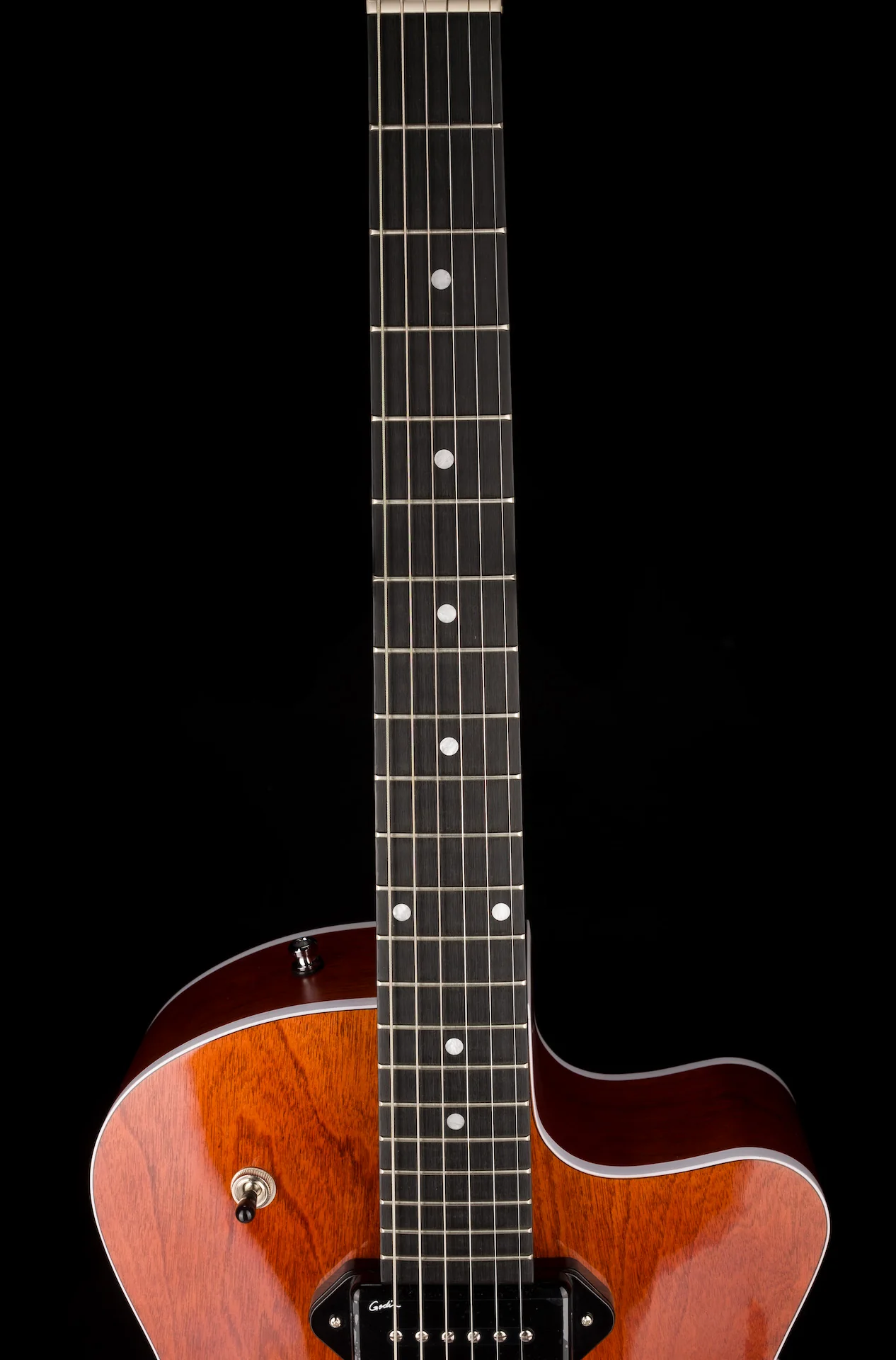 Pre Owned Godin 5th Ave. Uptown With Bigsby Havana Brown With Case - Image 10