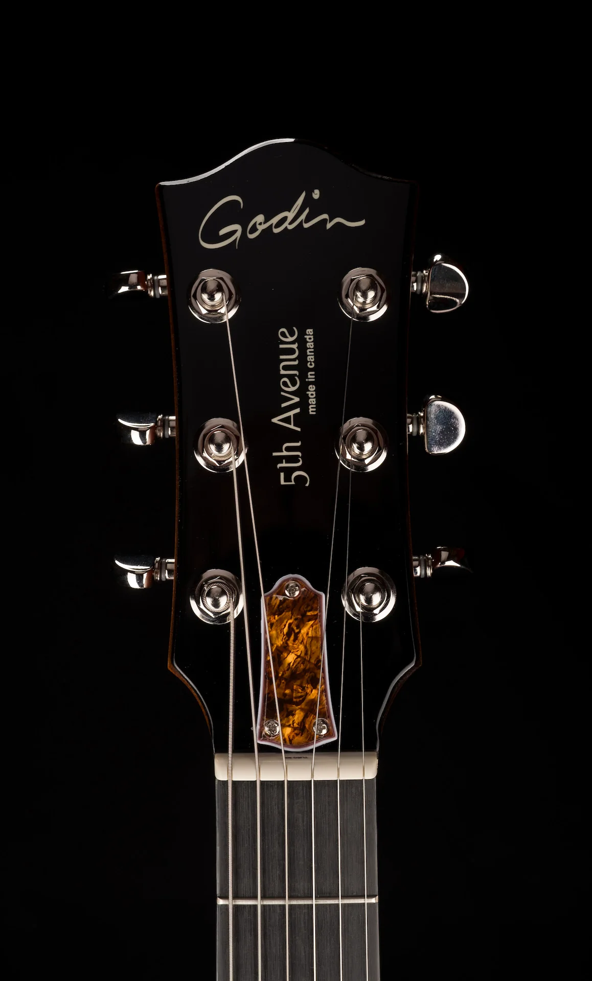 Pre Owned Godin 5th Ave. Uptown With Bigsby Havana Brown With Case - Image 11
