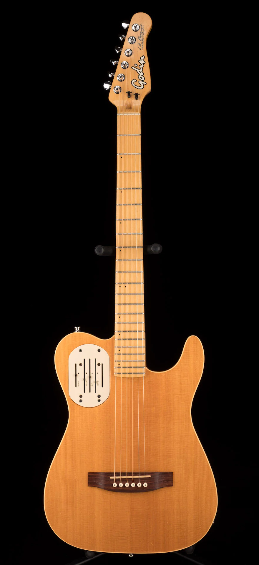 Pre Owned Godin Acoustasonic Natural With HSC - John Waite Collection - Image 2