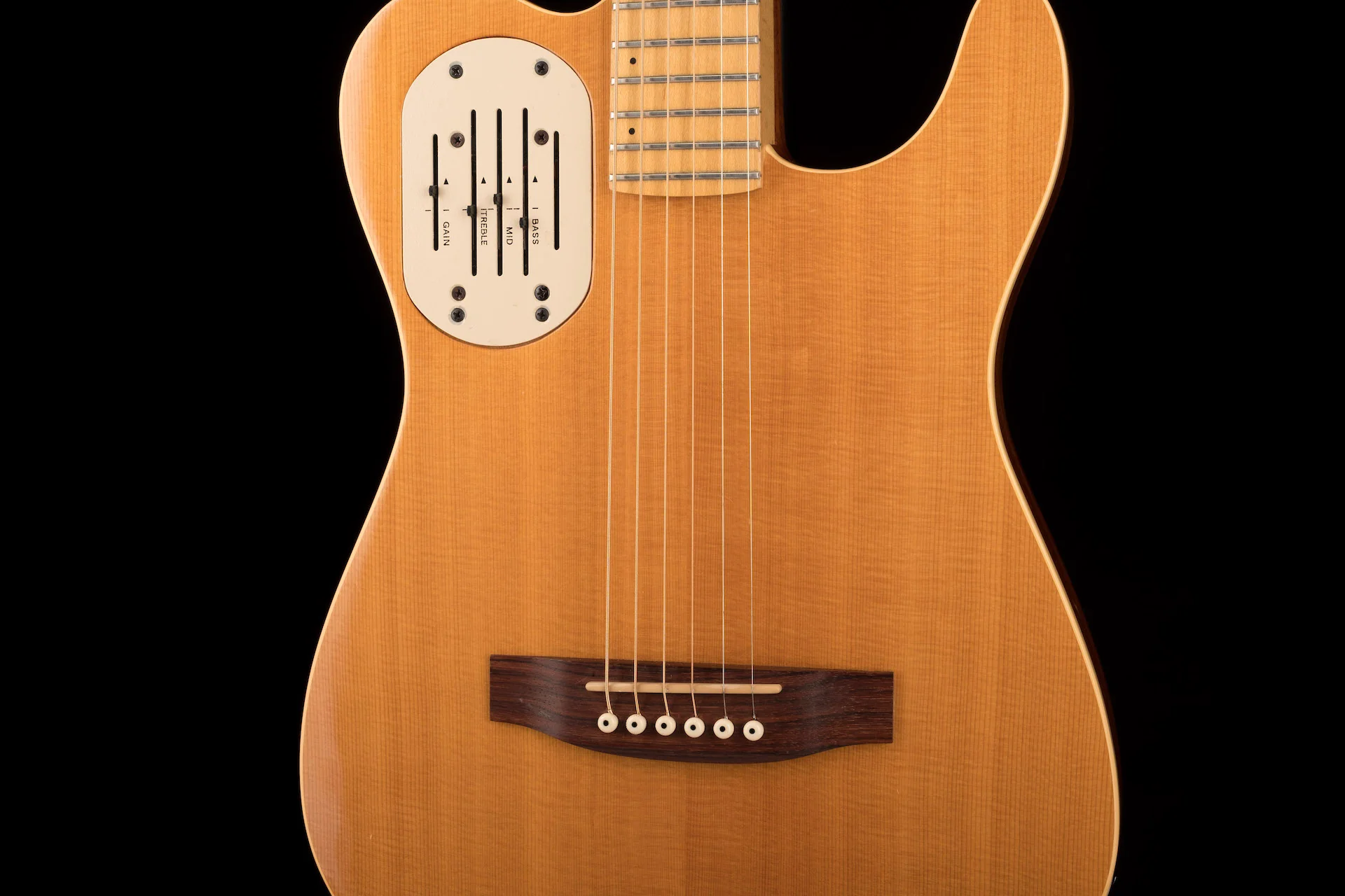 Pre Owned Godin Acoustasonic Natural With HSC - John Waite Collection - Image 6