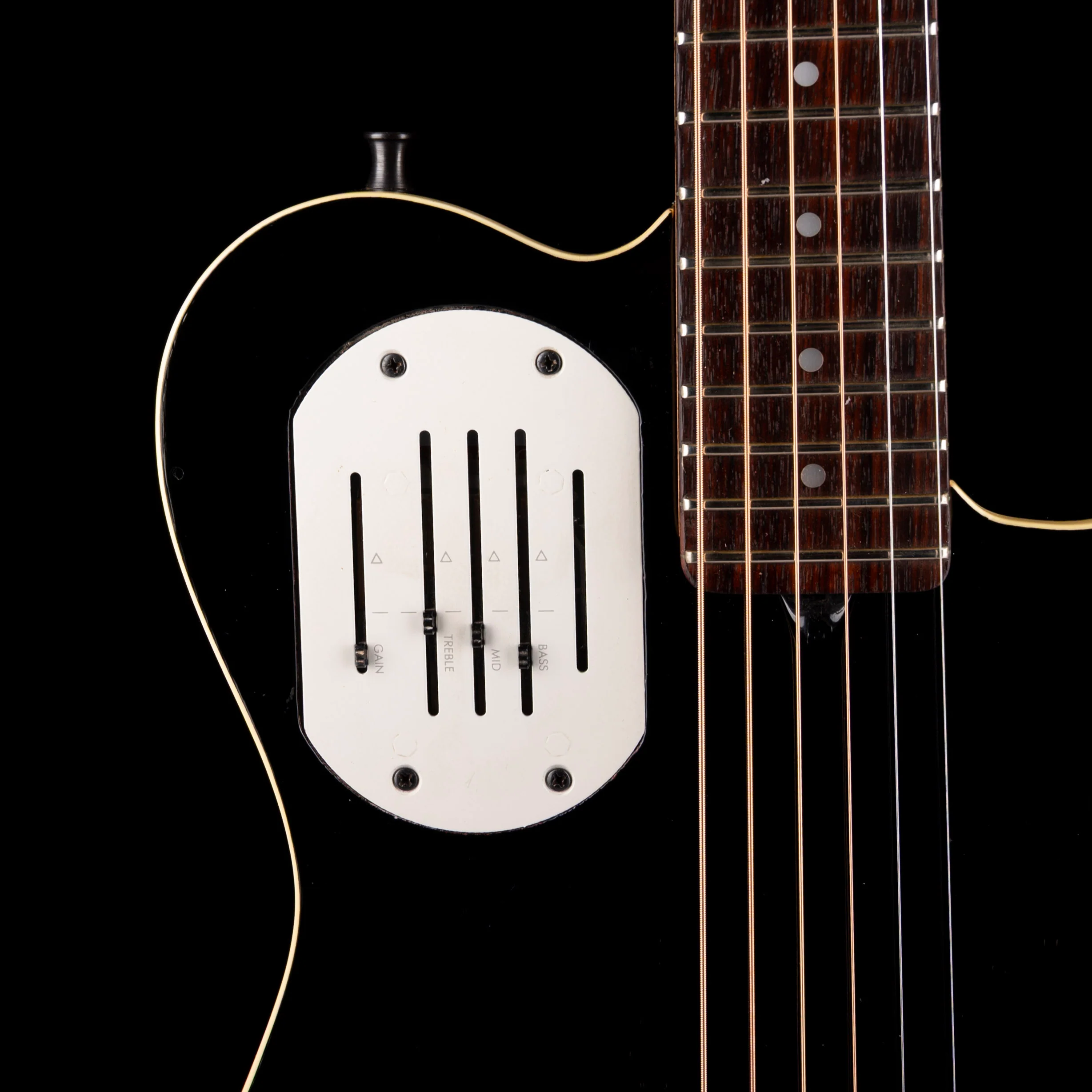 Pre Owned Godin Acousticaster Black With HSC - Image 4