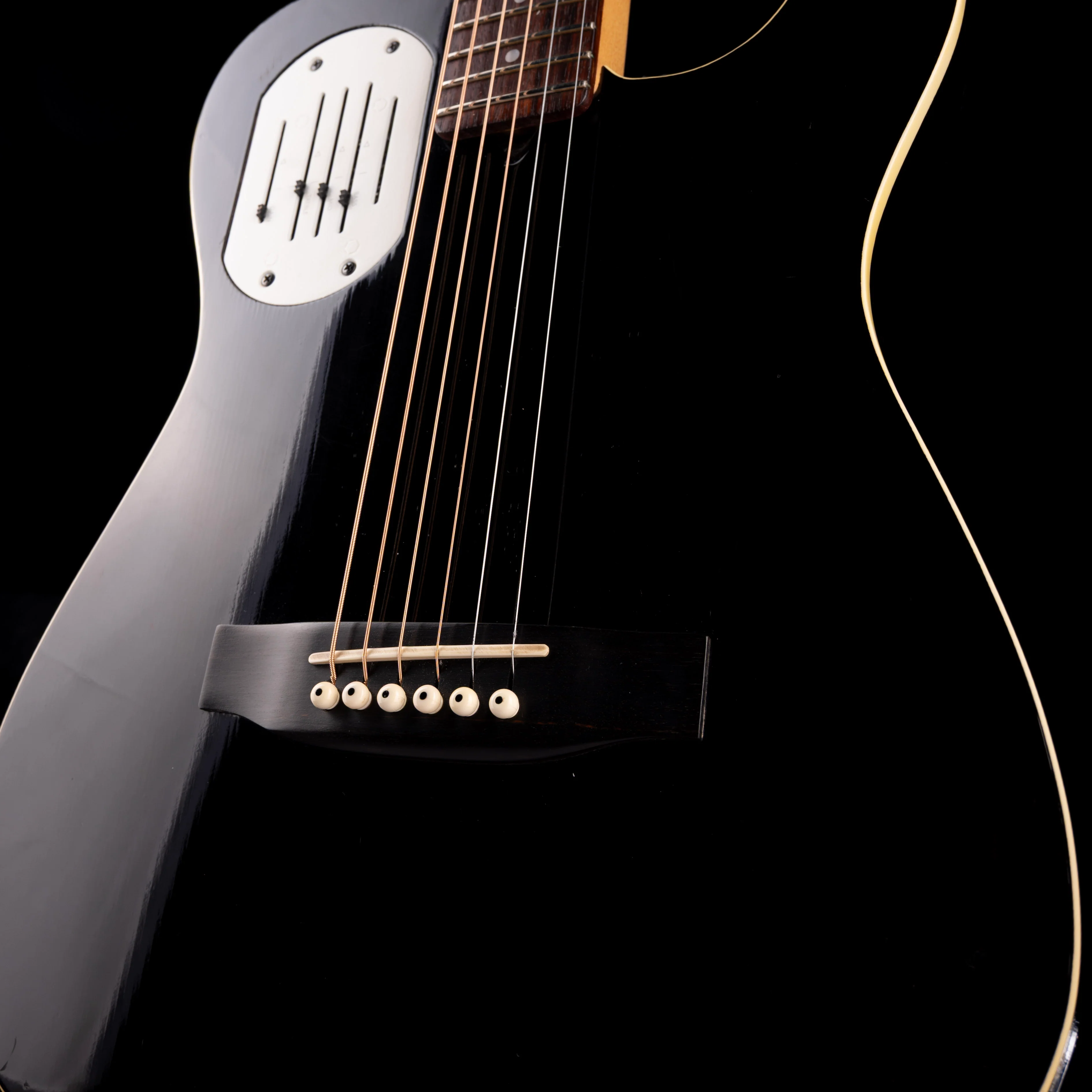 Pre Owned Godin Acousticaster Black With HSC - Image 5