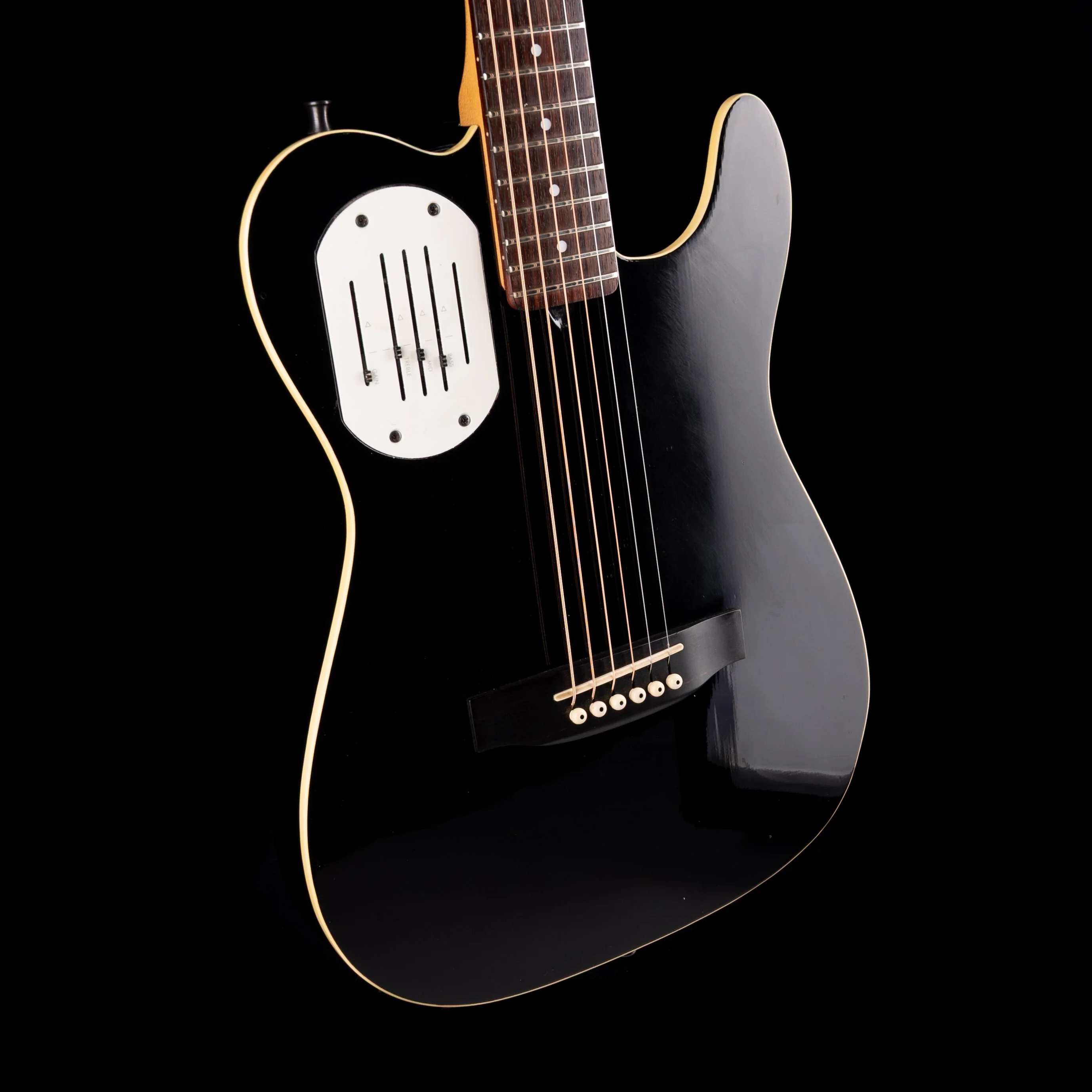 Pre Owned Godin Acousticaster Black With HSC - Image 6