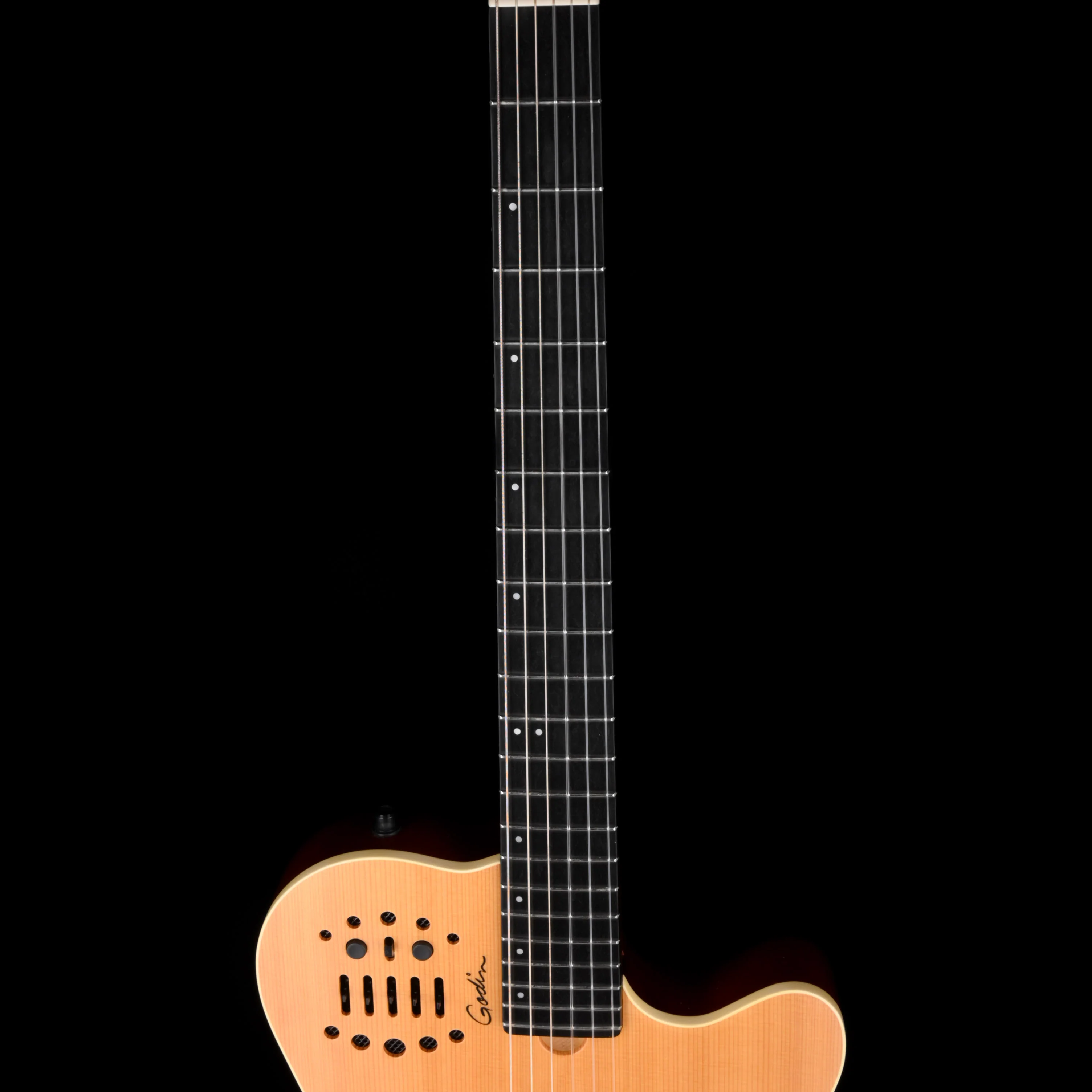 Pre Owned Godin Multiac ACS-SA Slim Natural Acoustic Electric Guitar With Original Gig Bag - Image 6