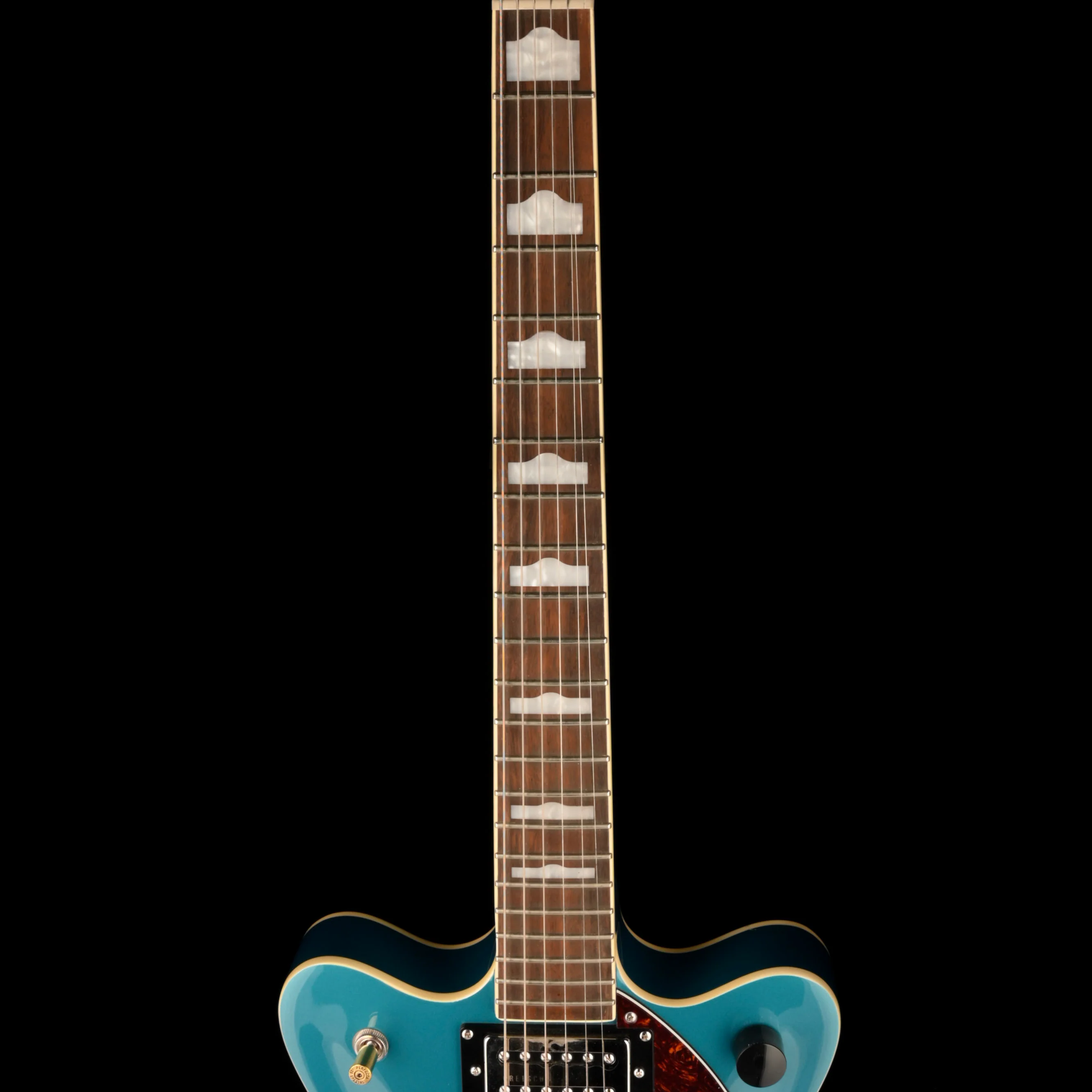 Pre Owned Gretsch 2657T Streamliner CB Jr Ocean Turquoise Bigsby With Gig Bag - Image 8