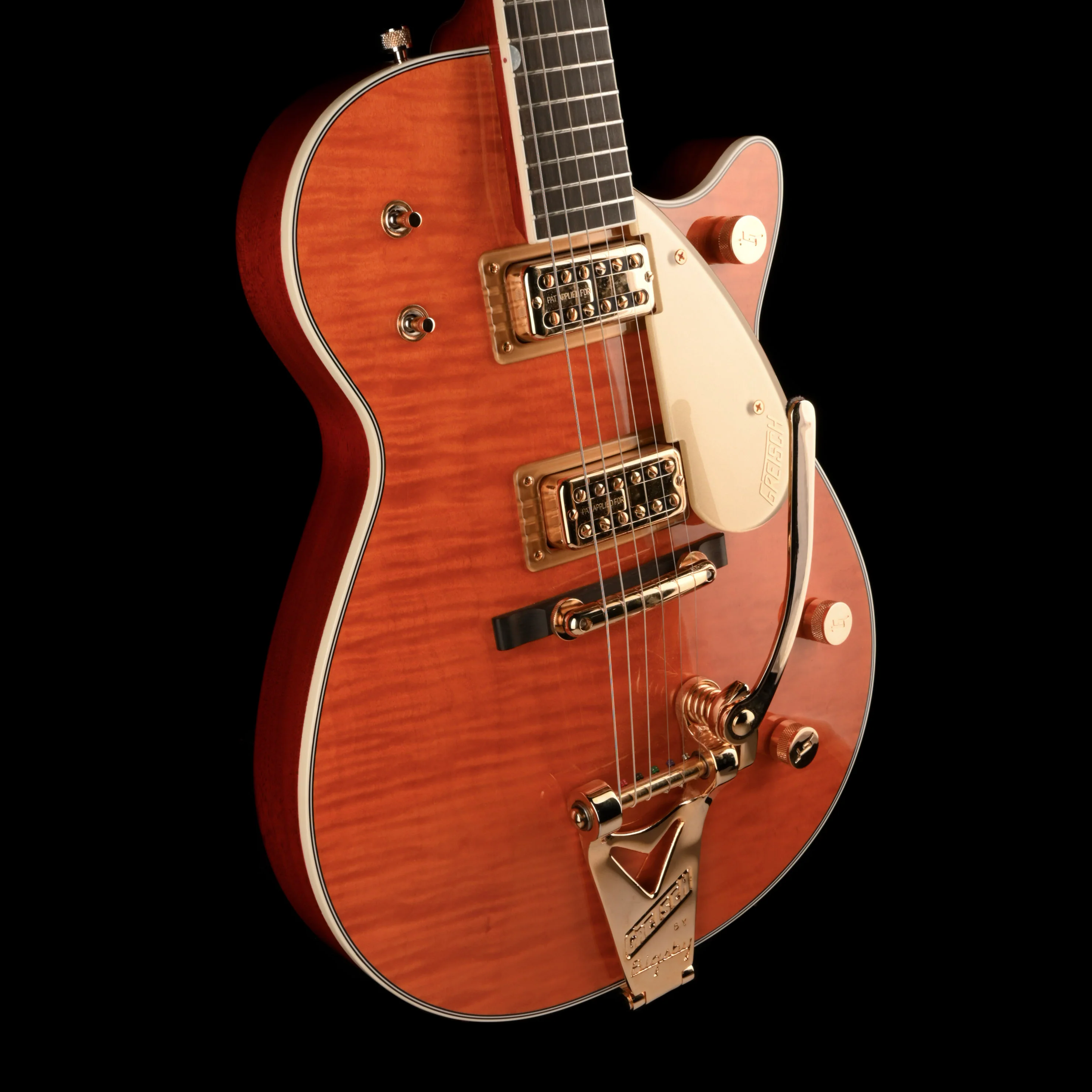 Pre Owned Gretsch Custom Shop Masterbuilt Stephen Stern G6128-59 Duo Jet NOS Orange With OHSC - Image 6