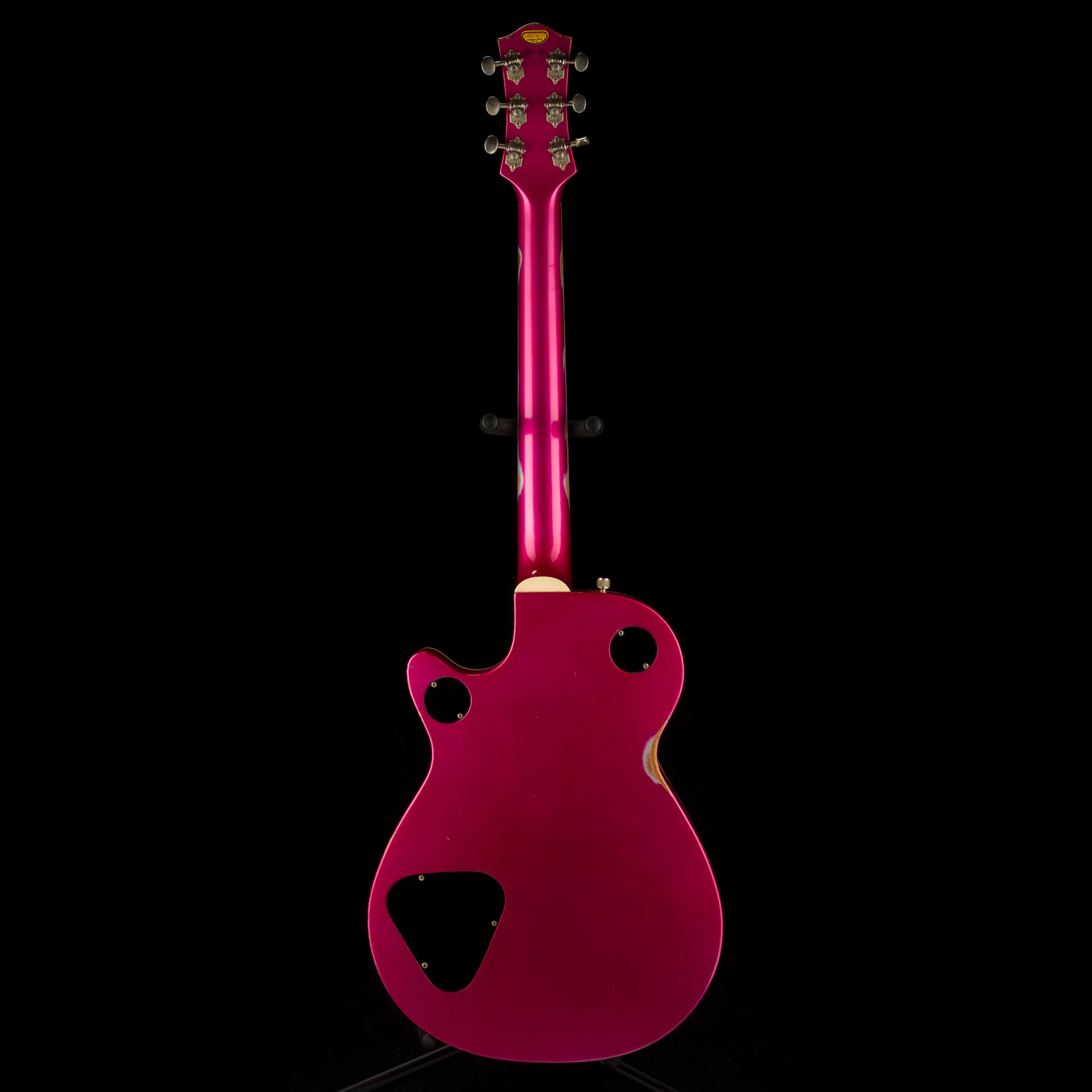 Pre Owned Gretsch Custom Shop Masterbuilt Stephen Stern G6128-JR Duo Jet Jr. Relic Pink Paisley With OHSC - Image 13