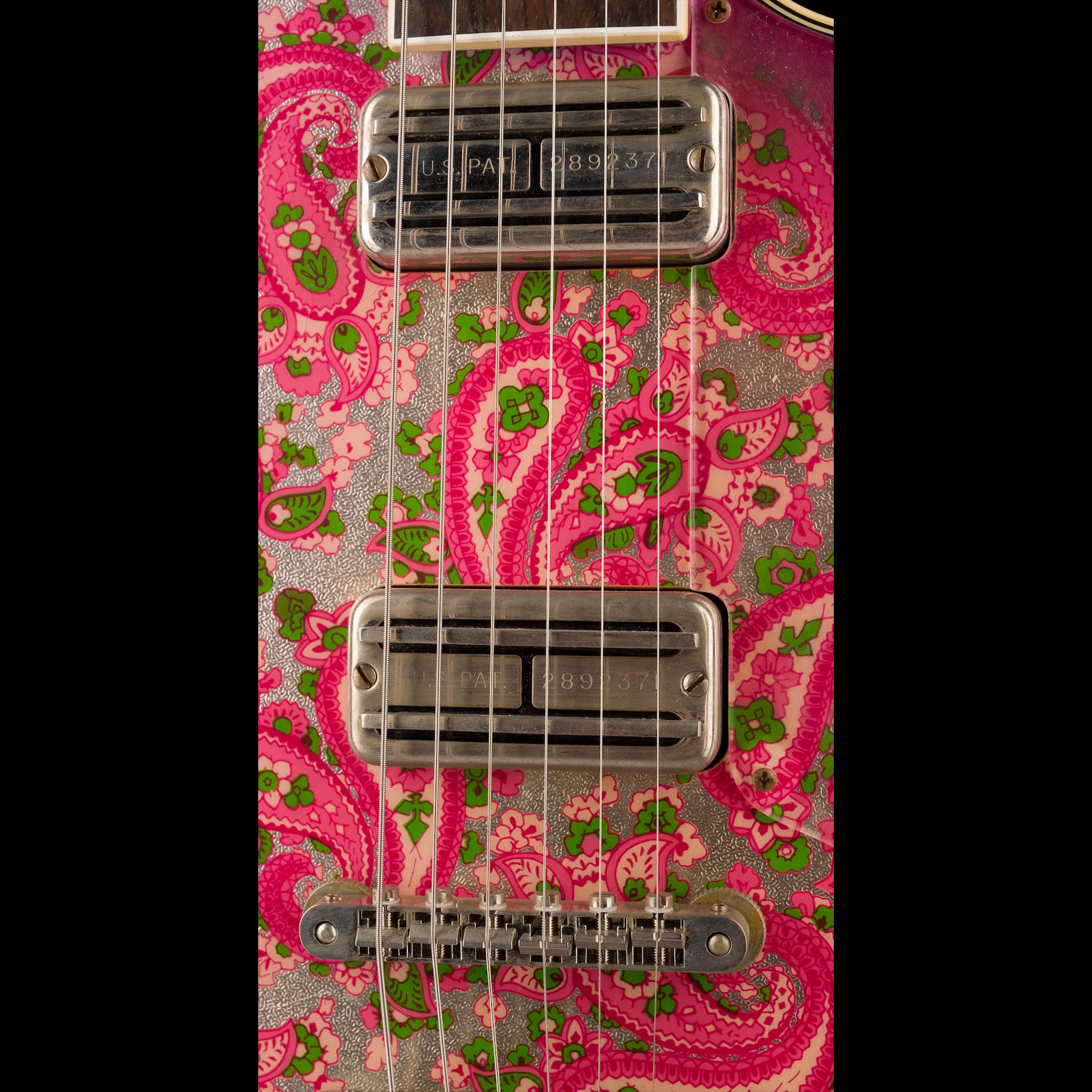 Pre Owned Gretsch Custom Shop Masterbuilt Stephen Stern G6128-JR Duo Jet Jr. Relic Pink Paisley With OHSC - Image 8