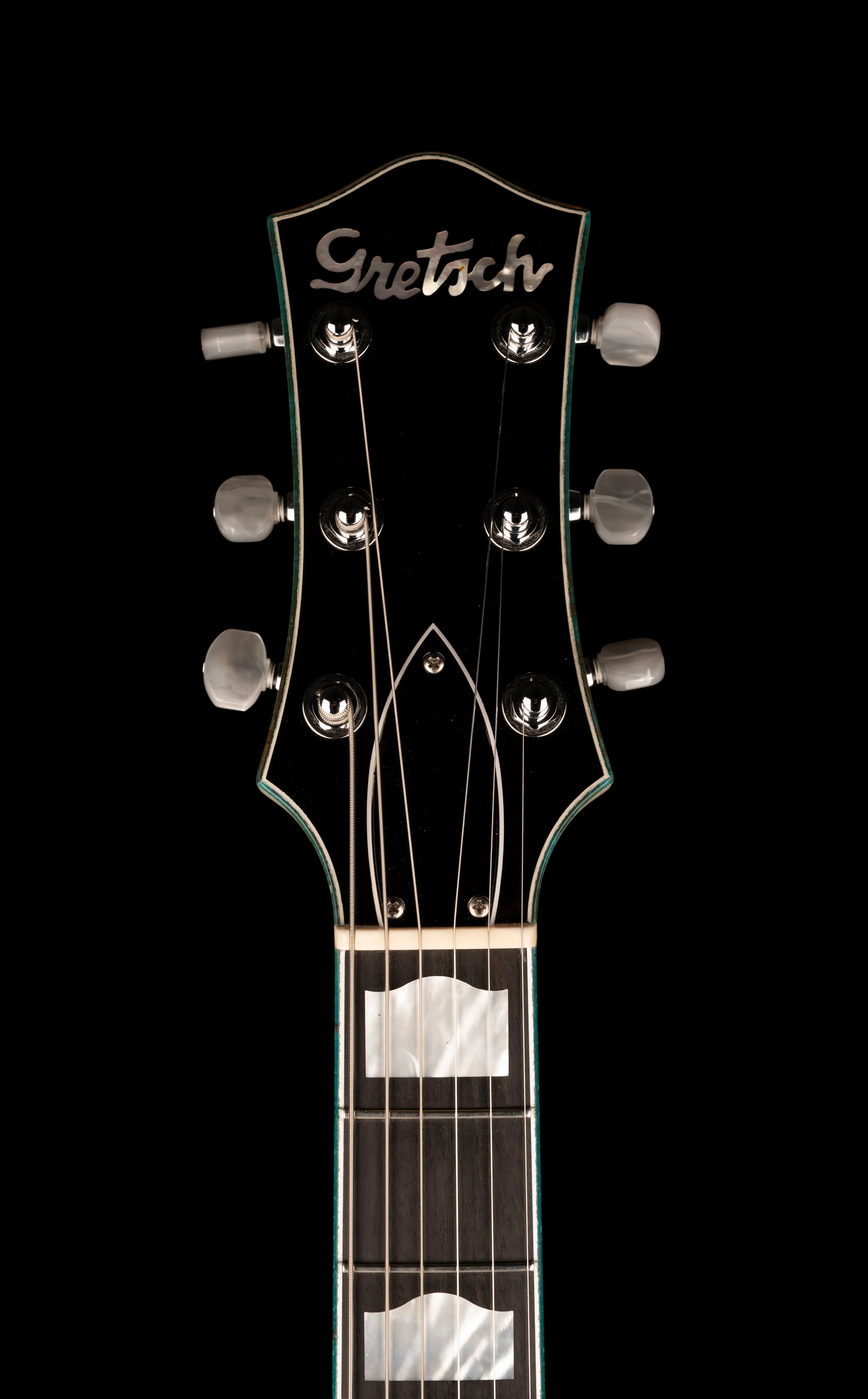 Pre-Owned Gretsch Custom Shop Masterbuilt Stephen Stern G6128CS-DC 1962 Triple Jet Turquoise Sparkle with OHSC - Image 14