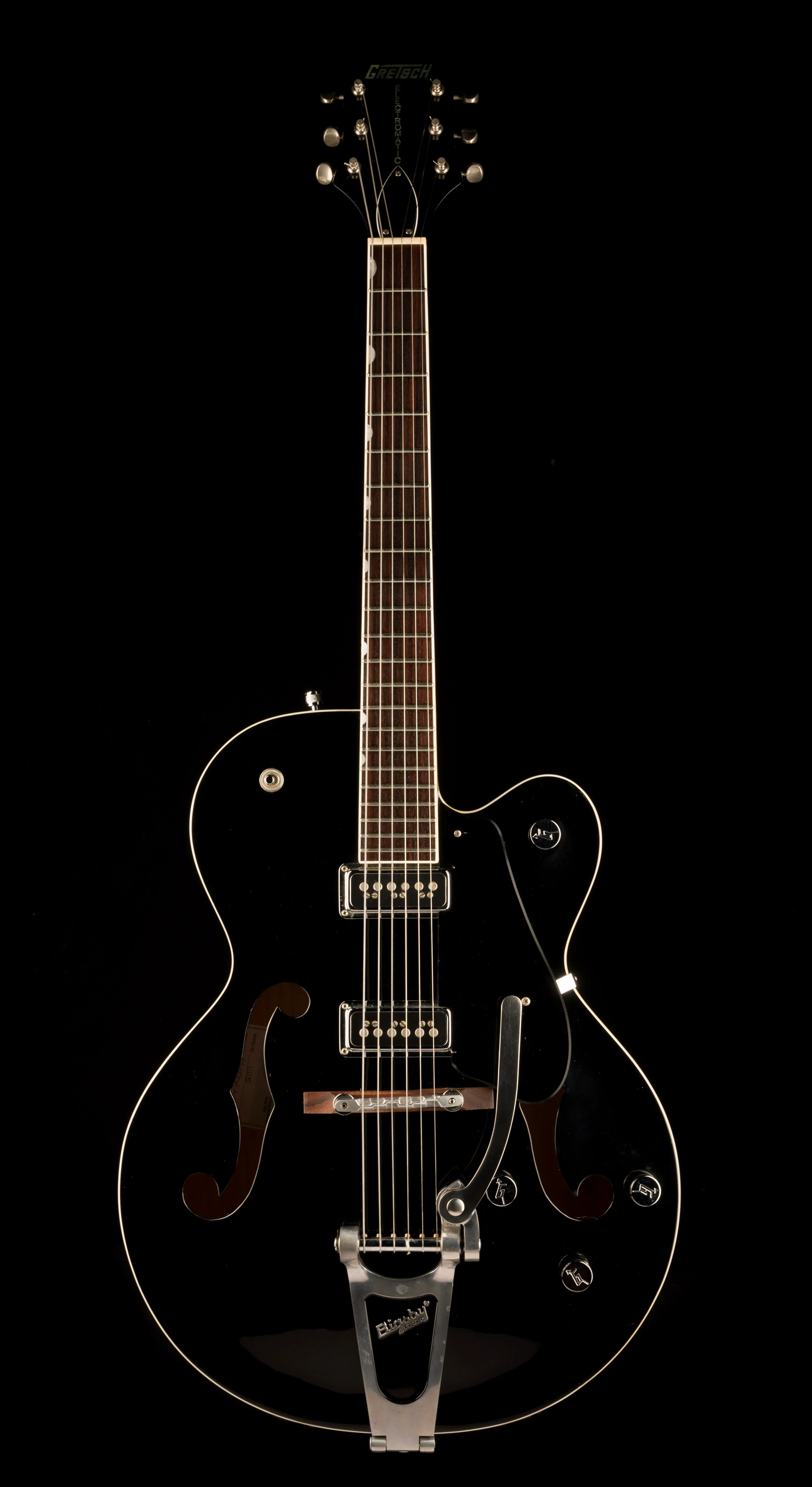 Pre Owned Gretsch G5125 Electromatic Hollowbody Electric Guitar Black With Case - Image 2