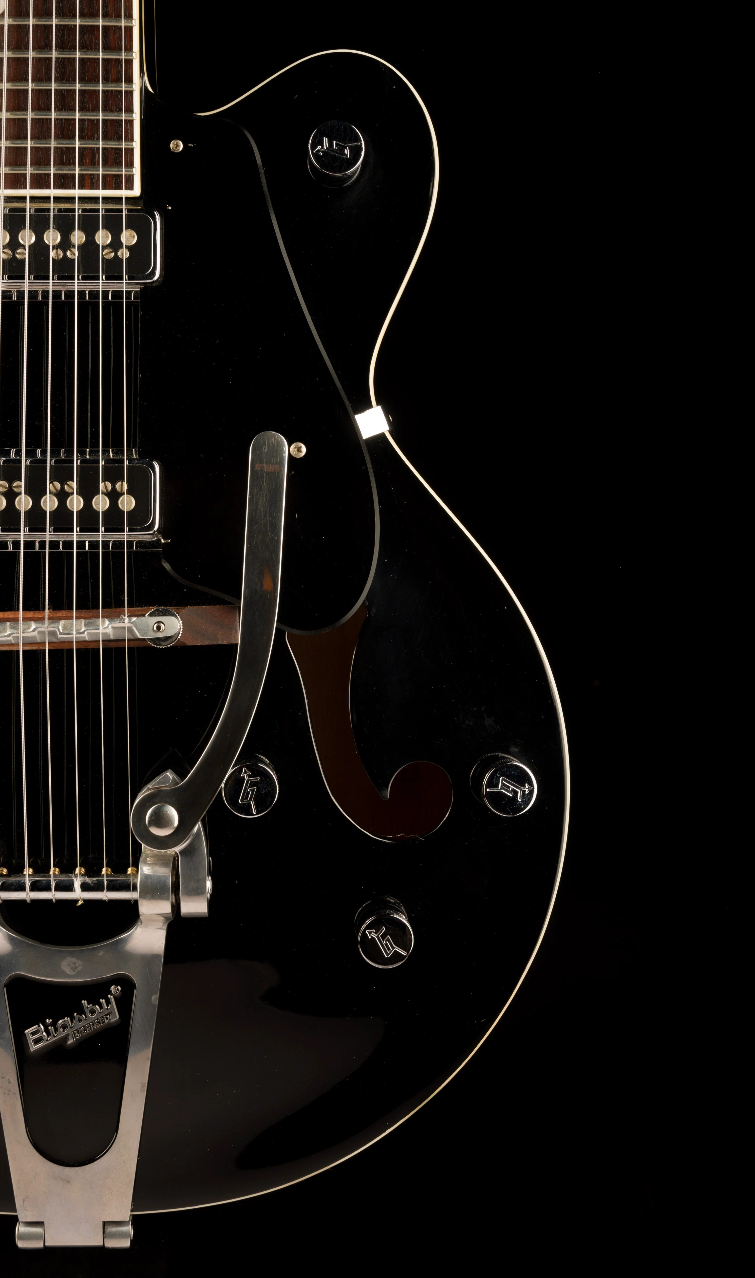 Pre Owned Gretsch G5125 Electromatic Hollowbody Electric Guitar Black With Case - Image 9