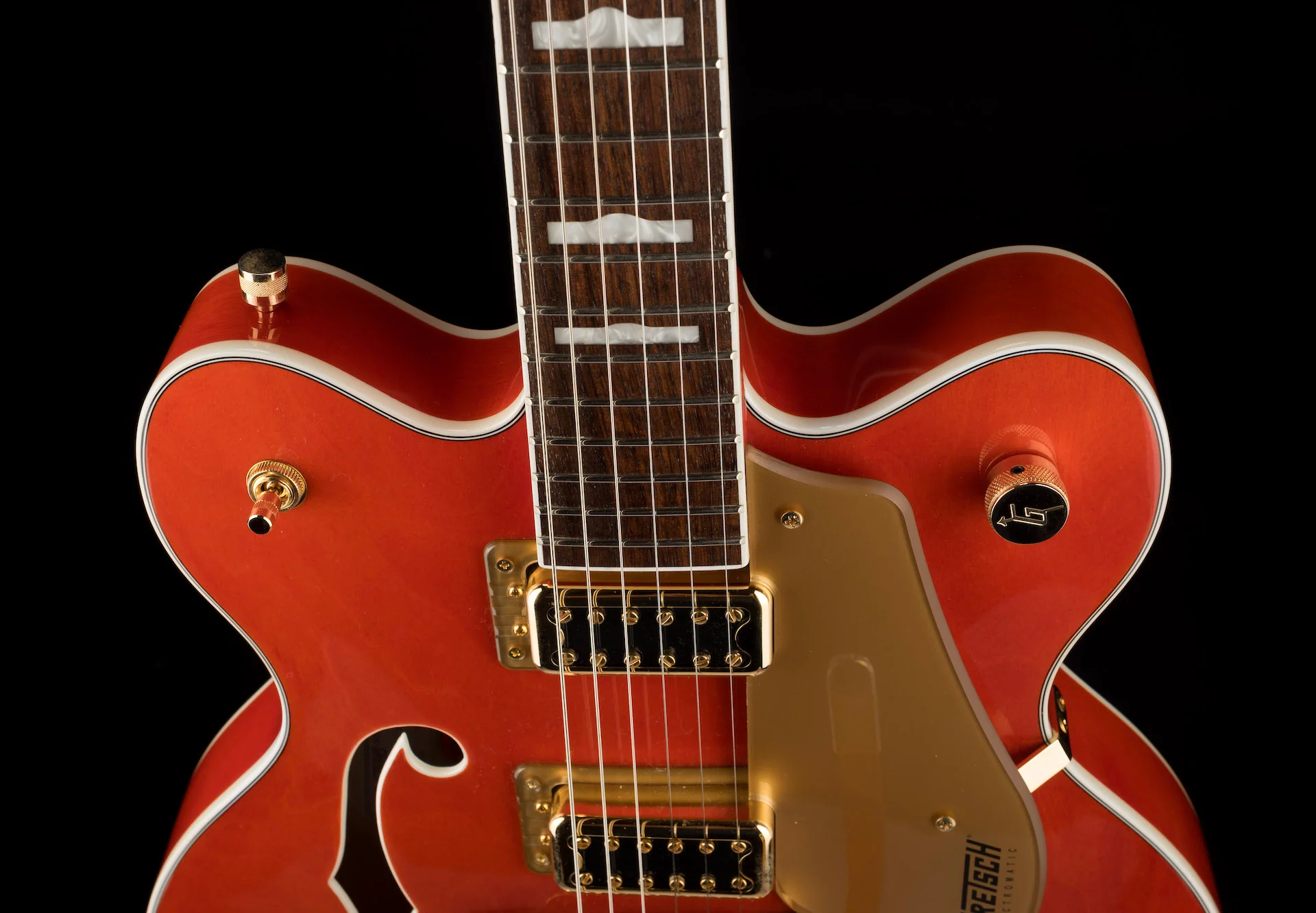 Pre Owned Gretsch G5422TG Electromatic Hollow Body Double-Cut Orange With HSC - Image 3