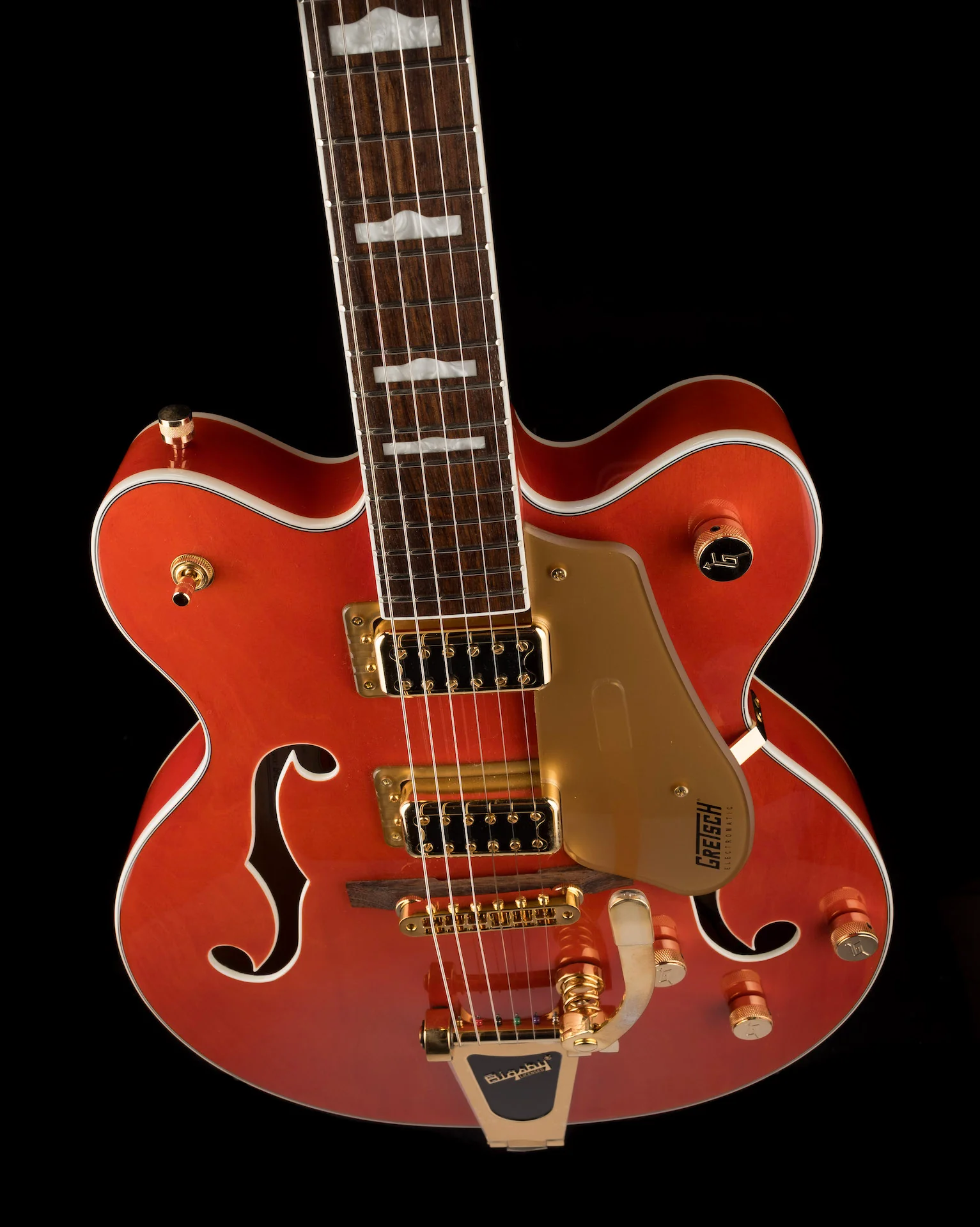 Pre Owned Gretsch G5422TG Electromatic Hollow Body Double-Cut Orange With HSC - Image 4