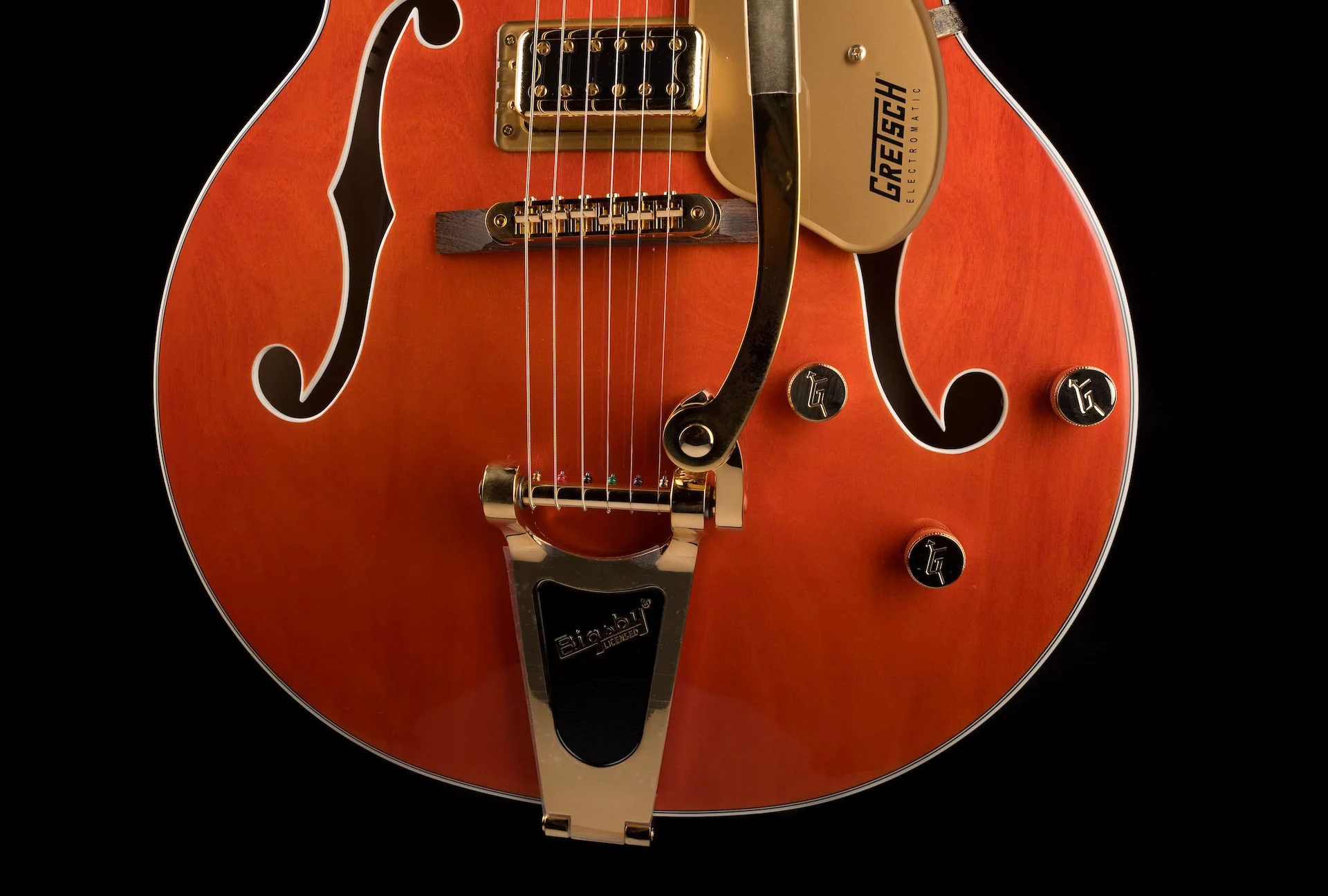 Pre Owned Gretsch G5422TG Electromatic Hollow Body Double-Cut Orange With HSC - Image 5