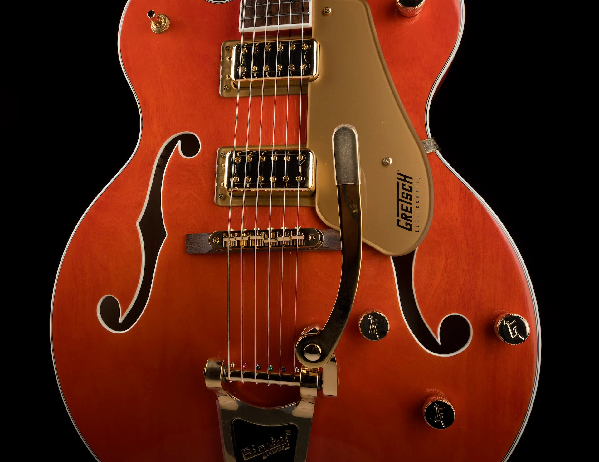 Pre Owned Gretsch G5422TG Electromatic Hollow Body Double-Cut Orange With HSC - Image 6