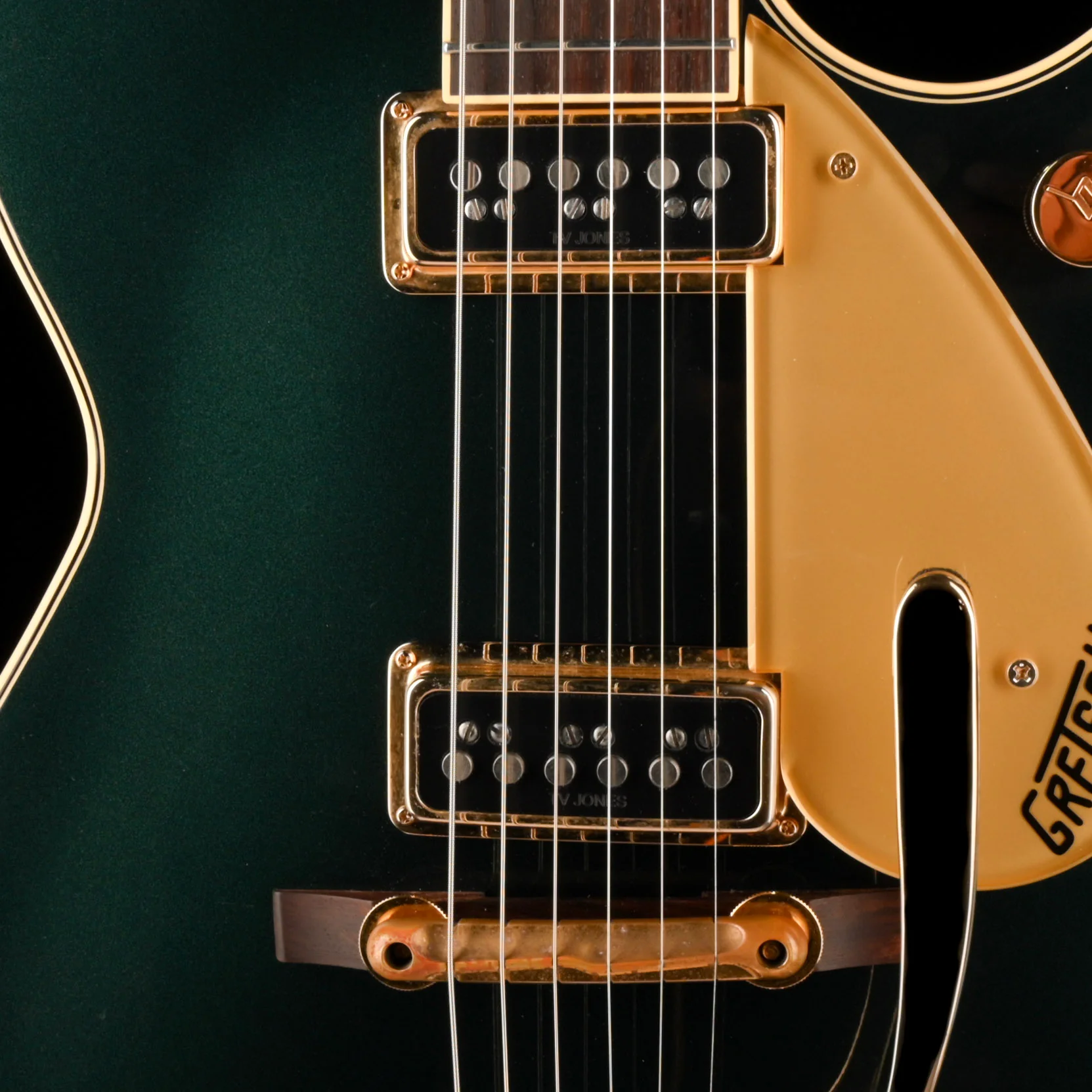Pre Owned 2017 Gretsch G6128T-57 Vintage Select ‘57 Duo-Jet Cadillac Green With OHSC - Image 4