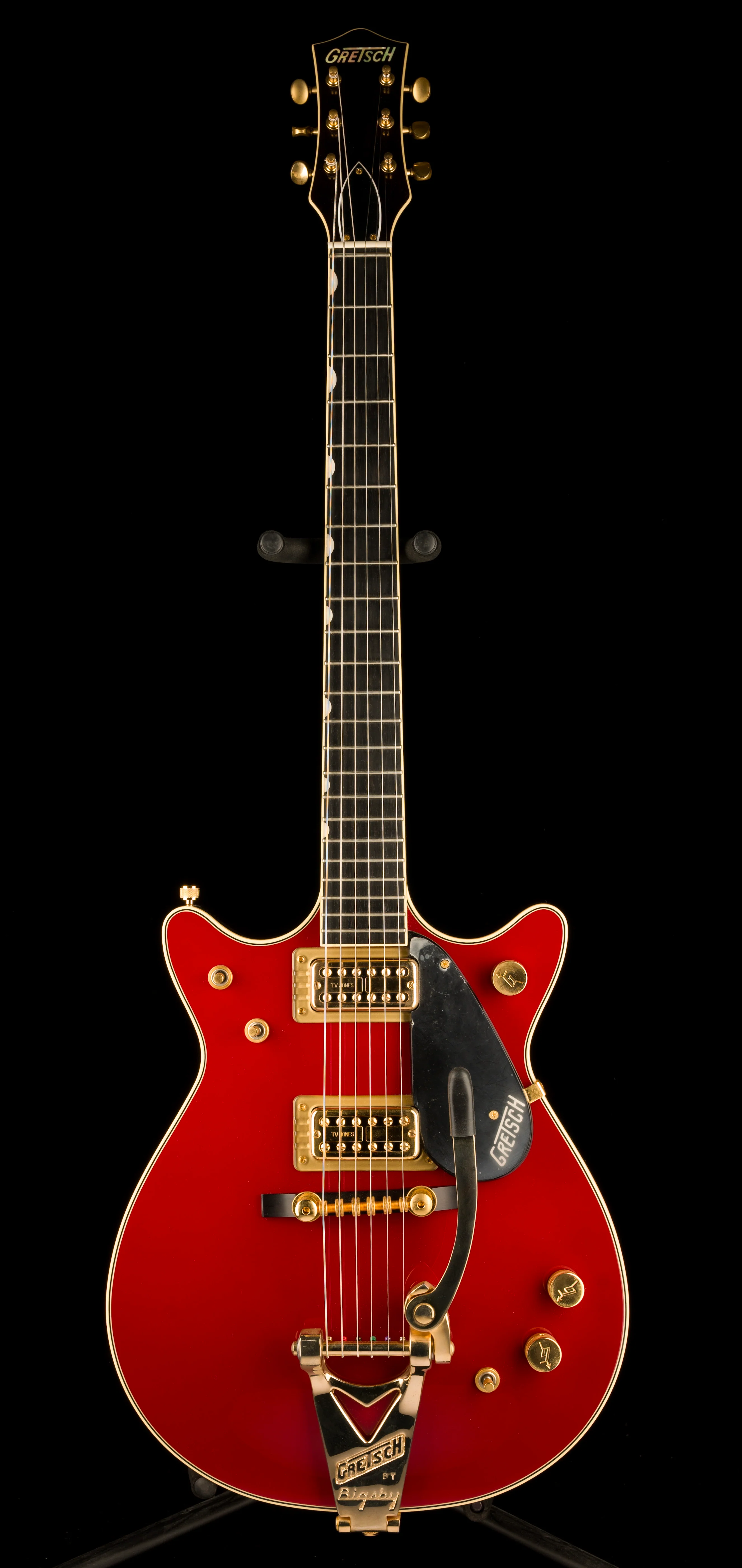 Pre Owned Gretsch G6131T-62 Vintage Select ’62 Jet With Bigsby TV Jones Vintage Firebird Red With OHSC - 2 - Image 2