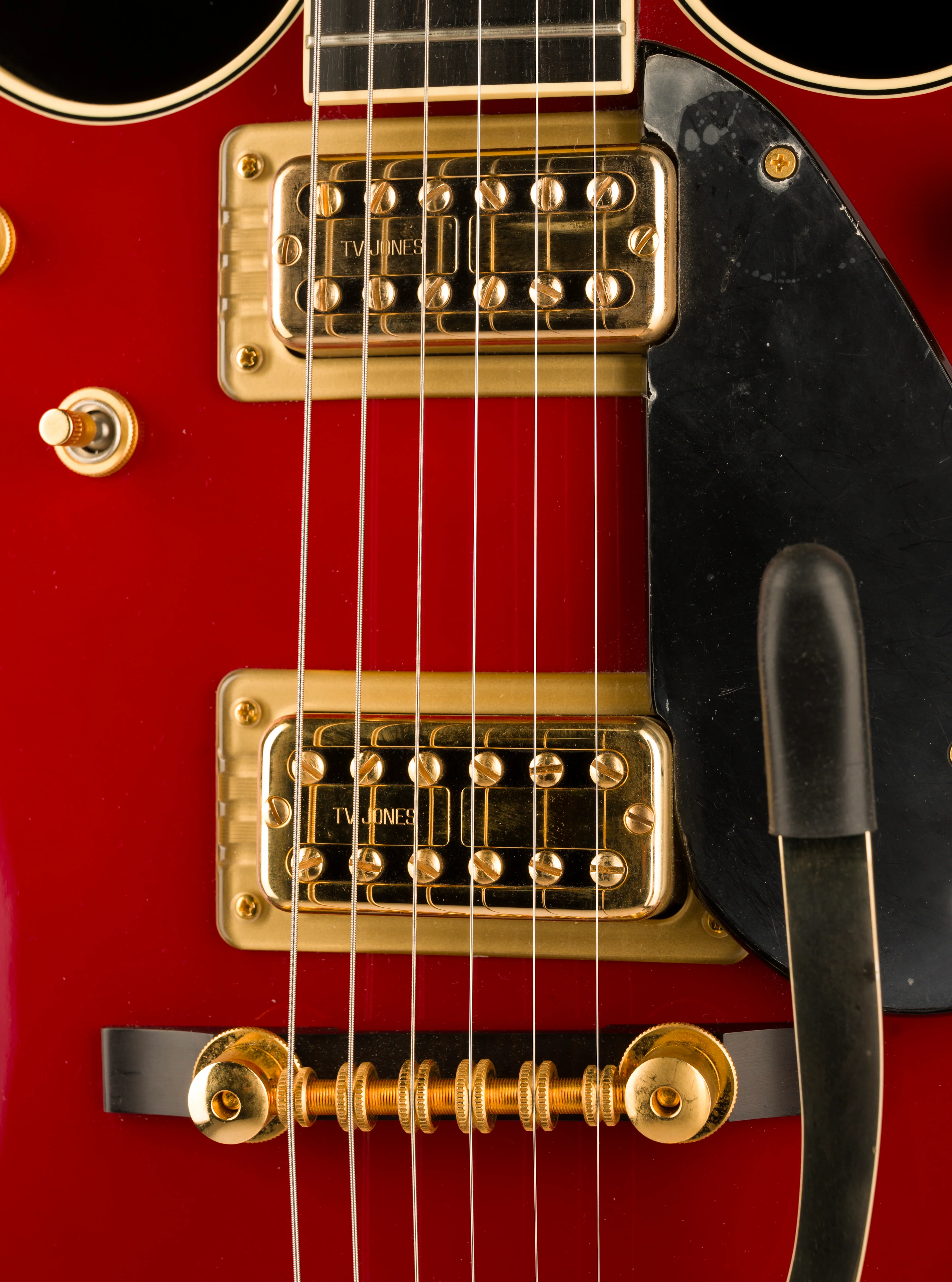 Pre Owned Gretsch G6131T-62 Vintage Select ’62 Jet With Bigsby TV Jones Vintage Firebird Red With OHSC - 2 - Image 7