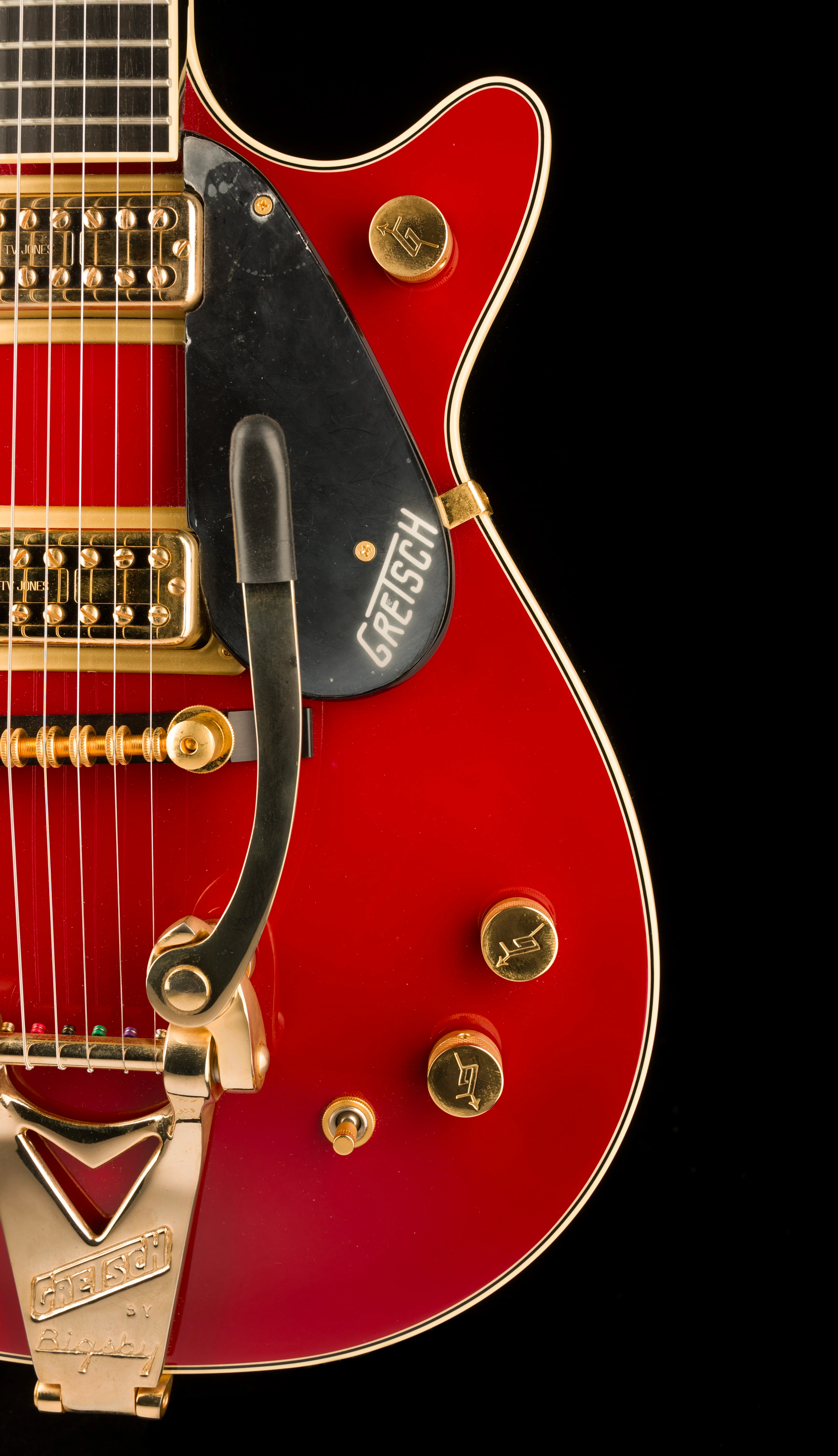 Pre Owned Gretsch G6131T-62 Vintage Select ’62 Jet With Bigsby TV Jones Vintage Firebird Red With OHSC - 2 - Image 8