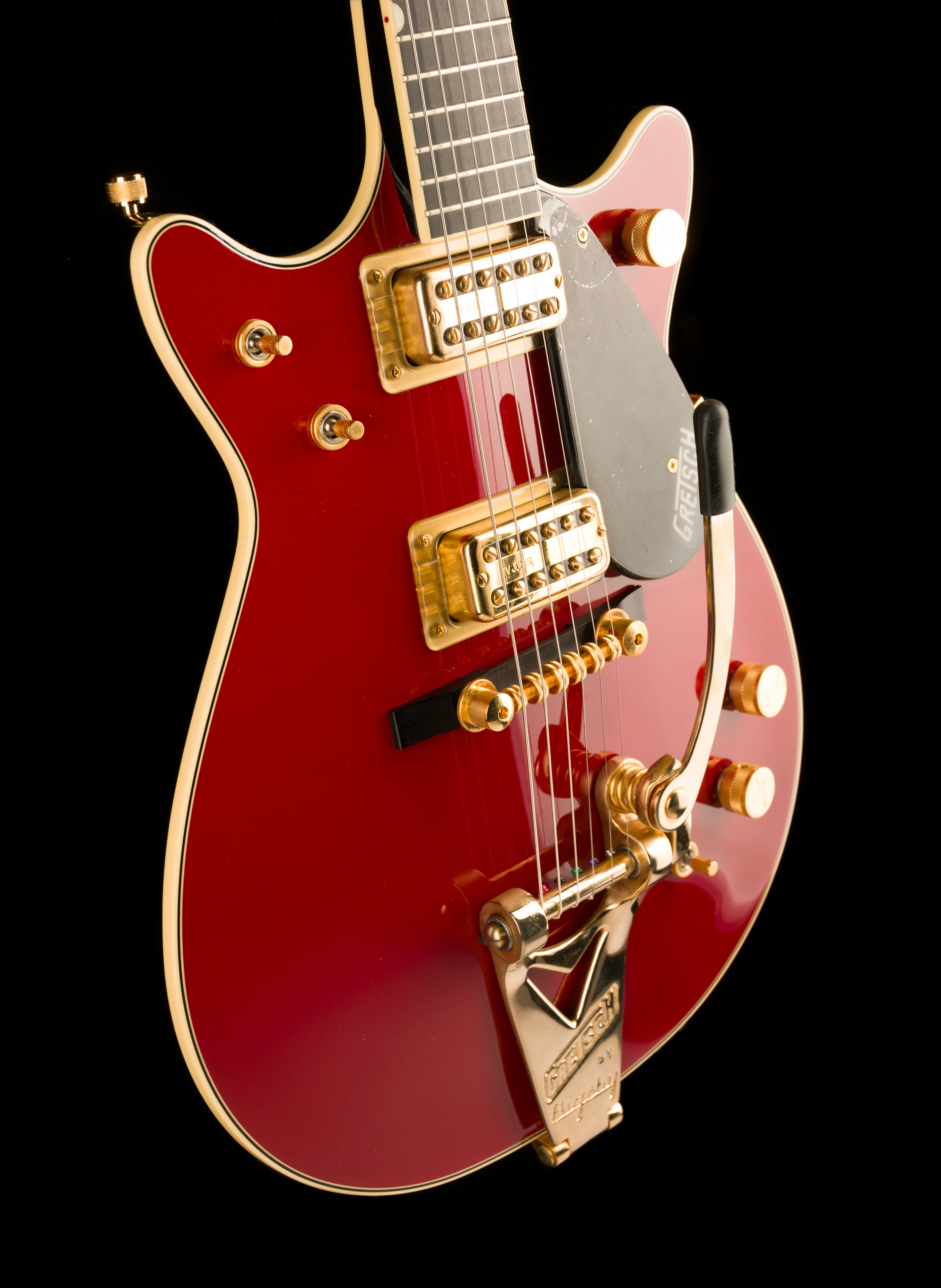 Pre Owned Gretsch G6131T-62 Vintage Select ’62 Jet With Bigsby TV Jones Vintage Firebird Red With OHSC - 2 - Image 9