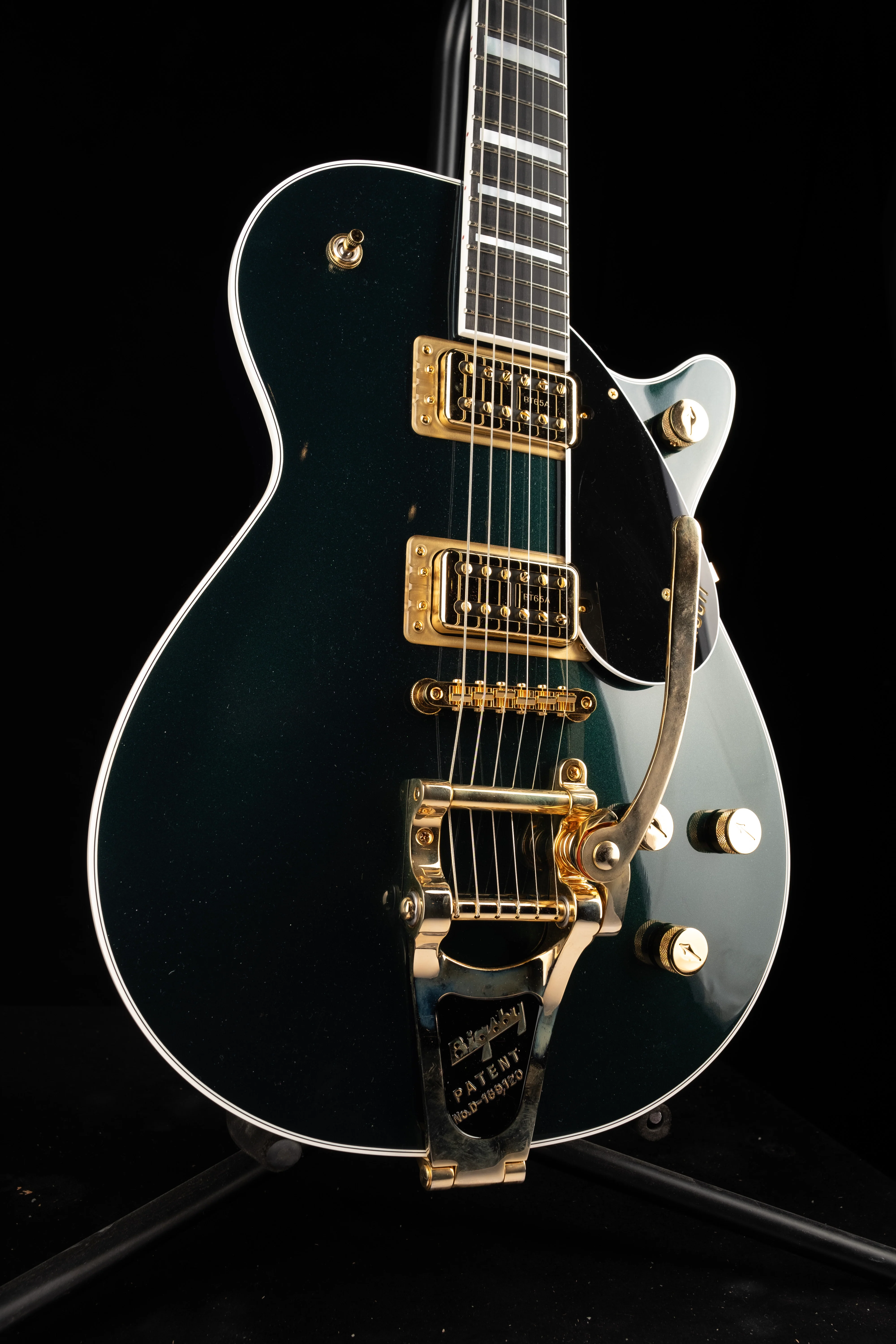 Pre Owned Gretsch G6228TG Players Edition Jet BT Cadillac Green with OHSC - Image 4