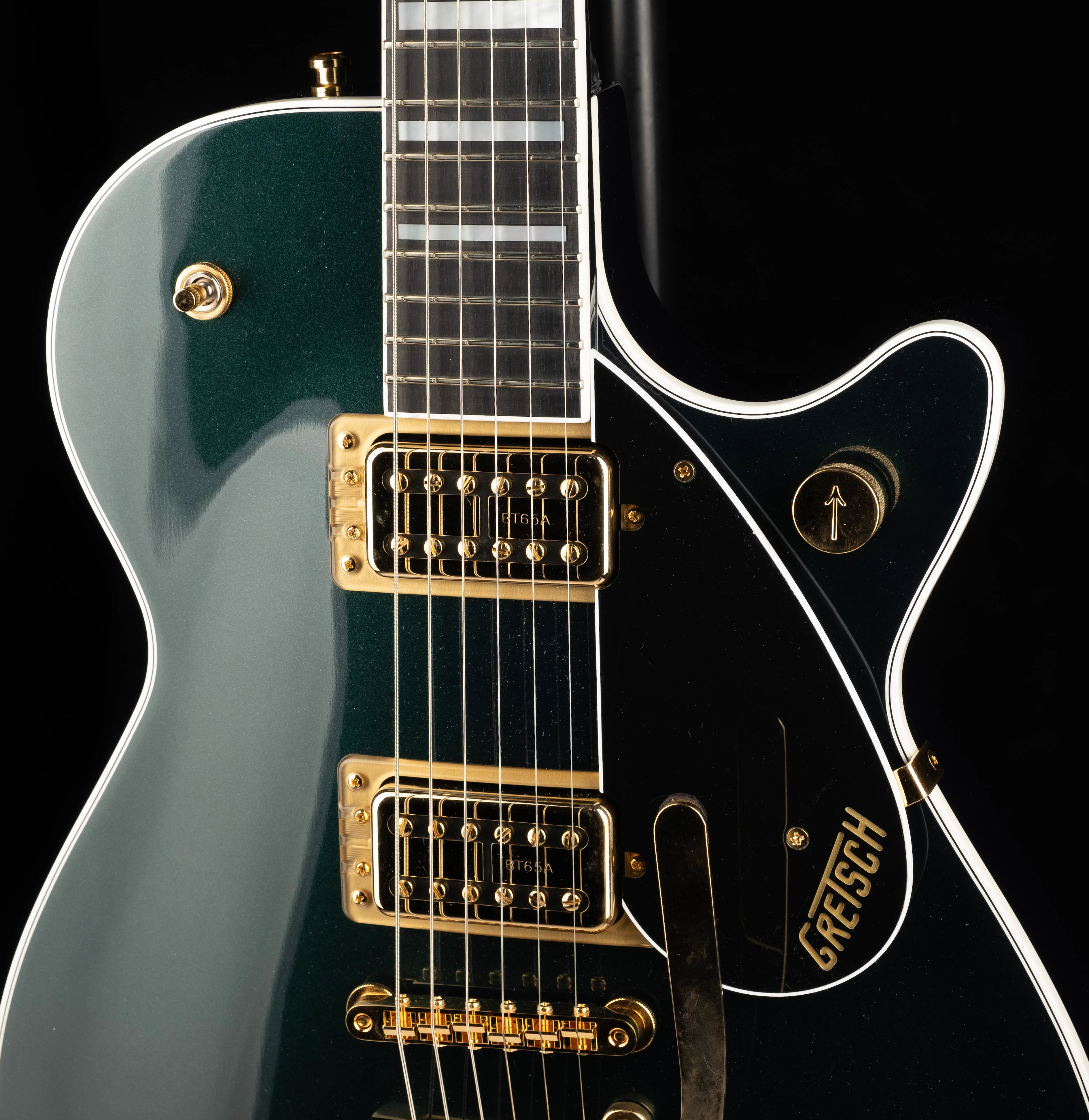 Pre Owned Gretsch G6228TG Players Edition Jet BT Cadillac Green with OHSC - Image 6