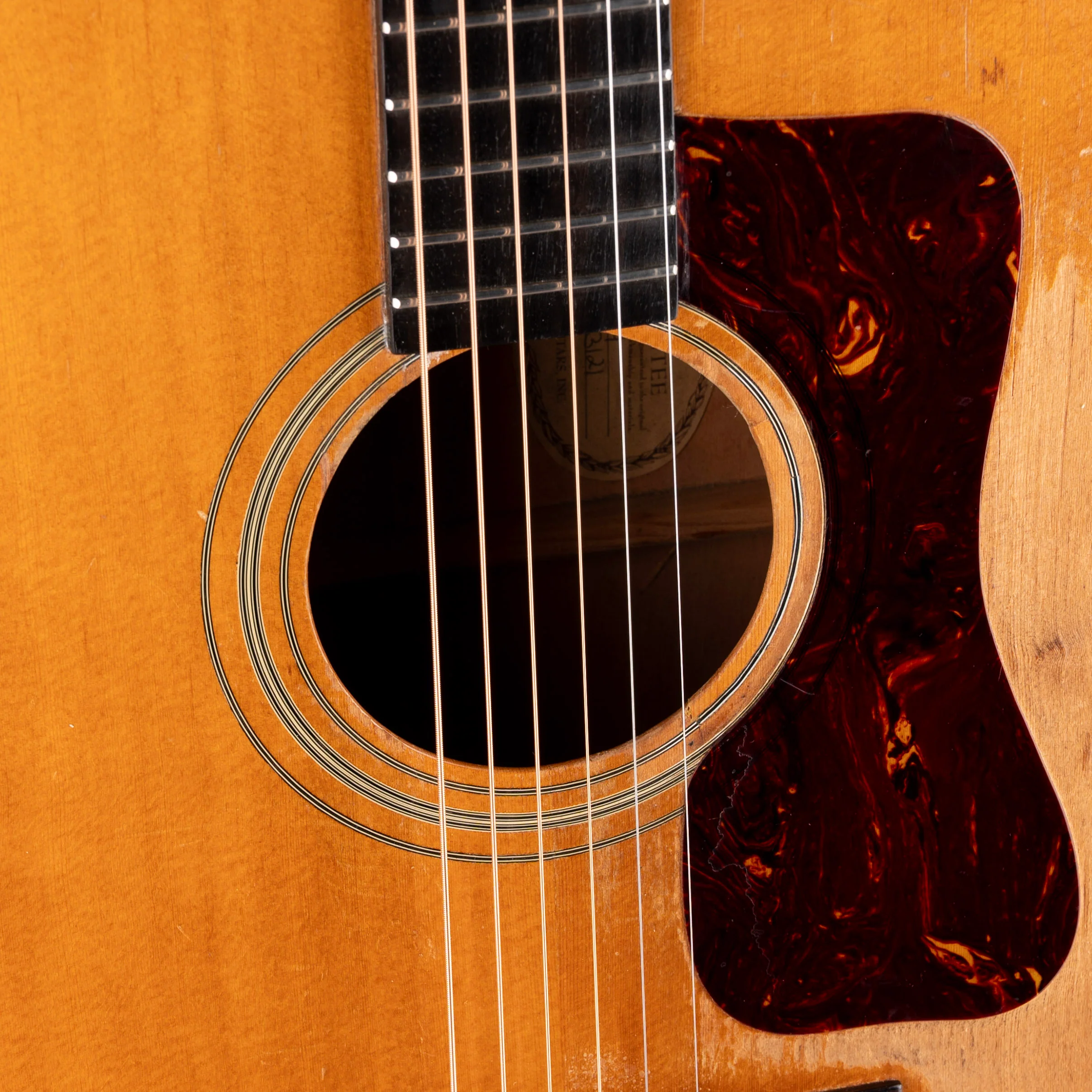 Vintage 1960's Guild D-44 Bluegrass Jubilee Pearwood - Natural With OHSC - Image 4