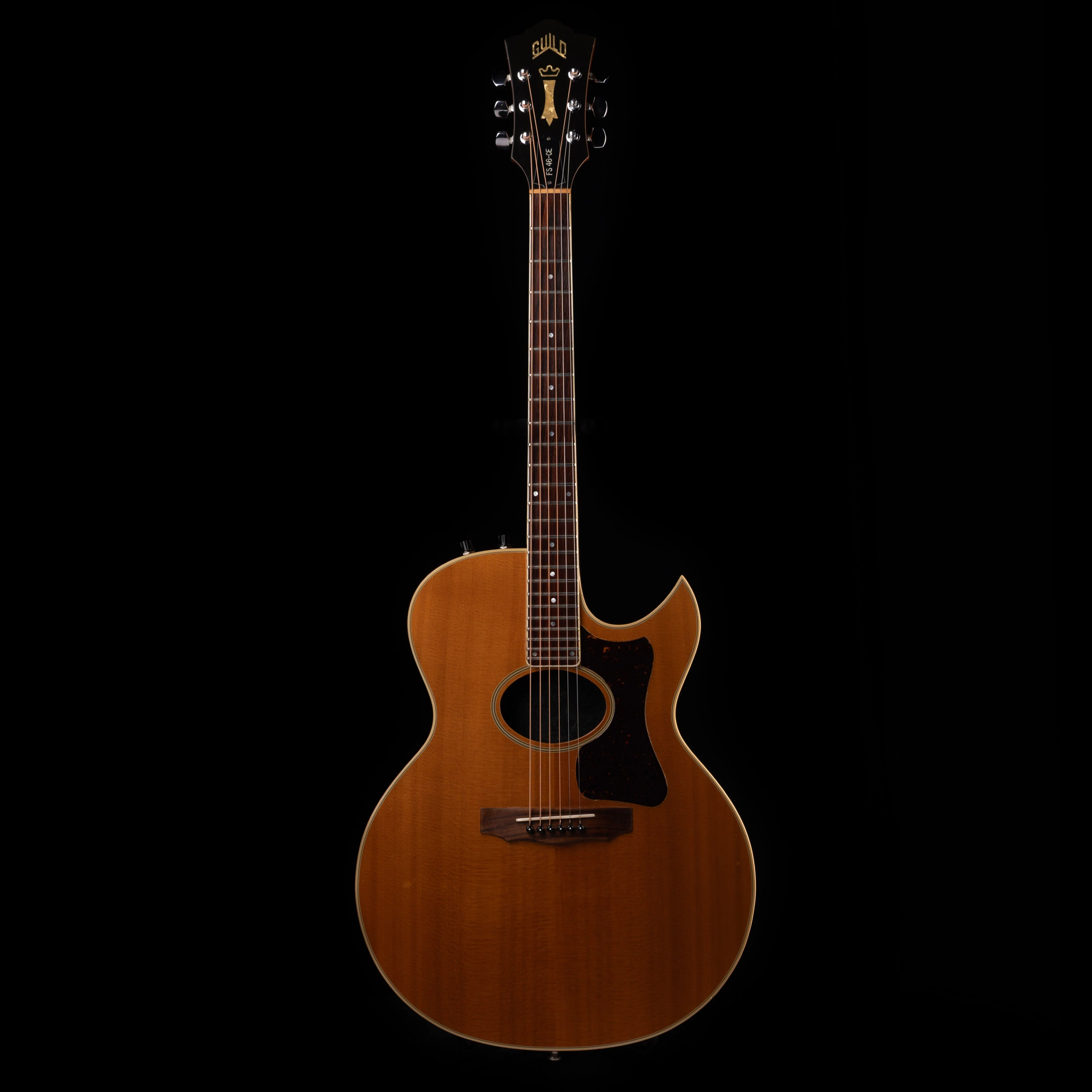 Pre-Owned Guild FS 46-CE Crossroads Series Natural Acoustic Electric With OHSC - Image 2