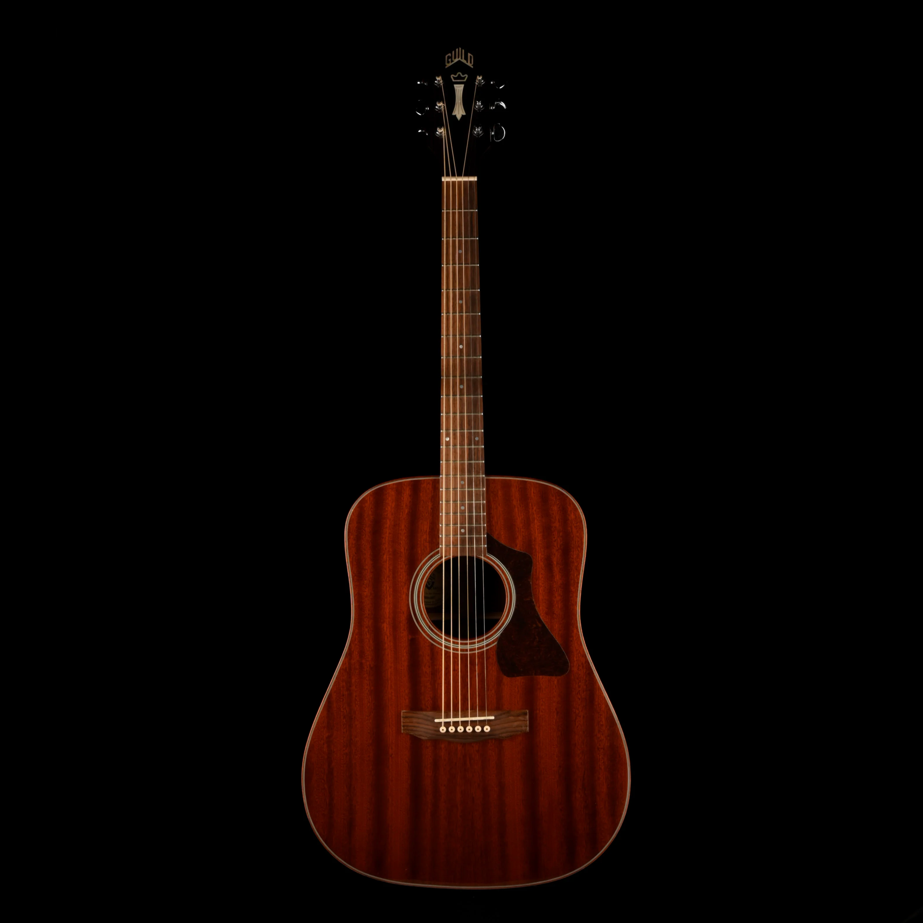 Pre Owned Guild GAD-25 Natural Mahogany Acoustic With HSC - Image 2