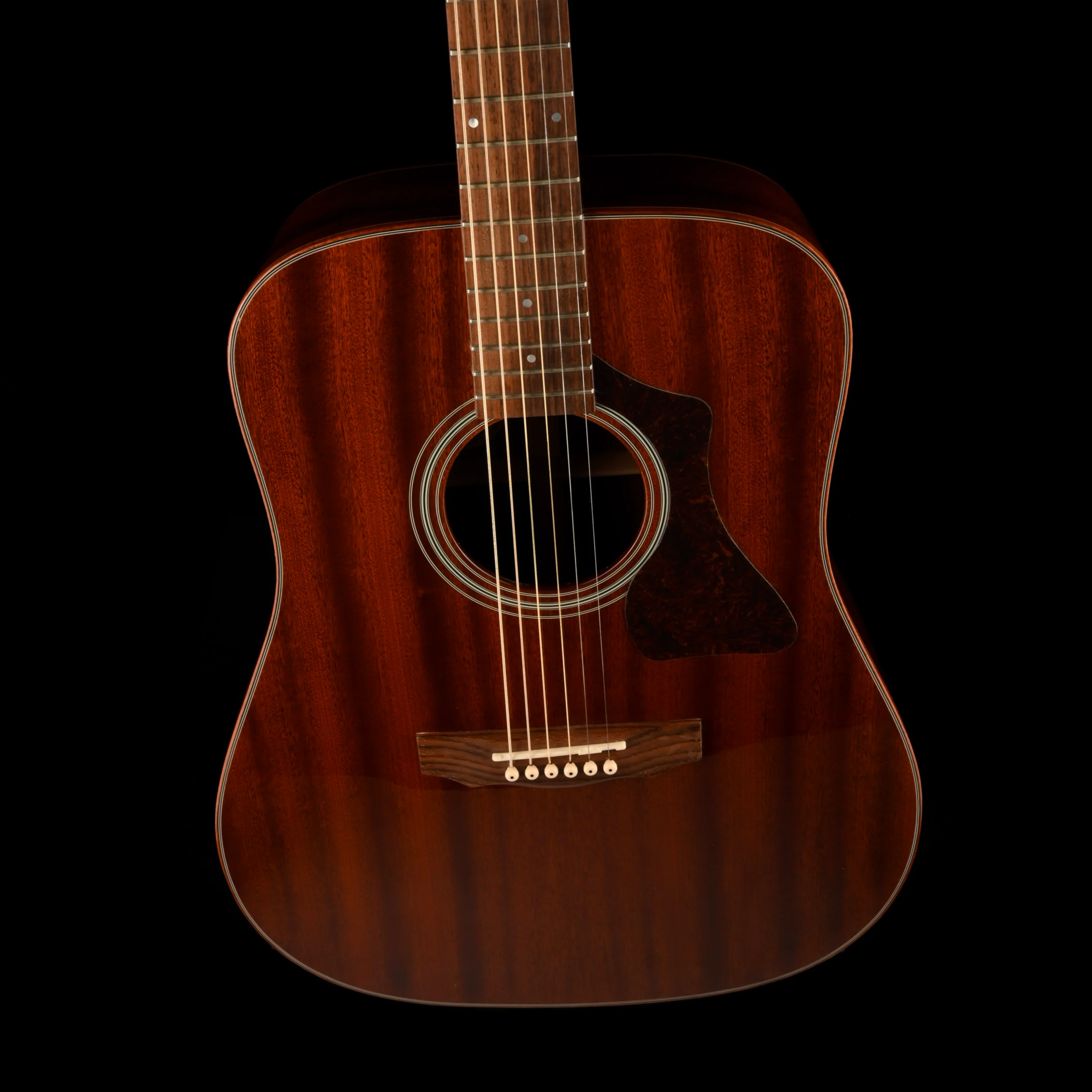 Pre Owned Guild GAD-25 Natural Mahogany Acoustic With HSC - Image 4