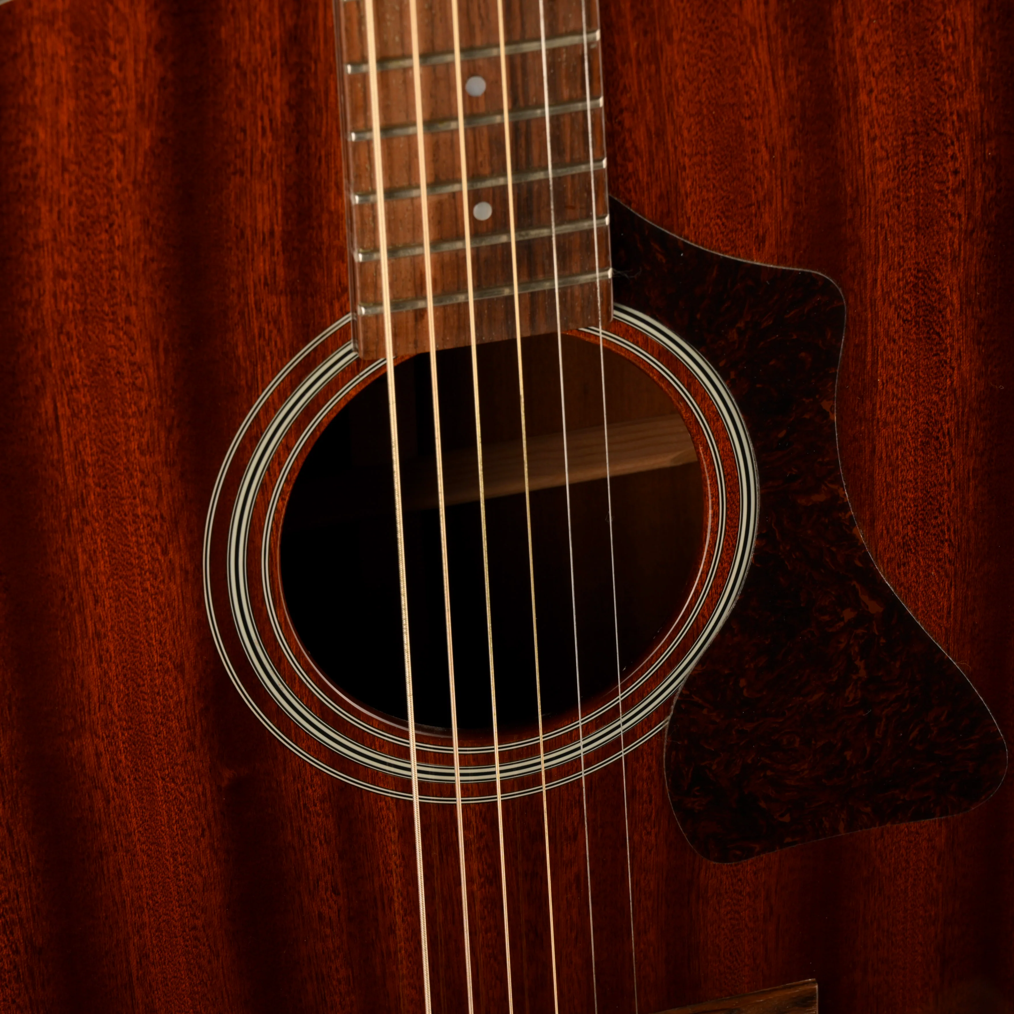 Pre Owned Guild GAD-25 Natural Mahogany Acoustic With HSC - Image 5
