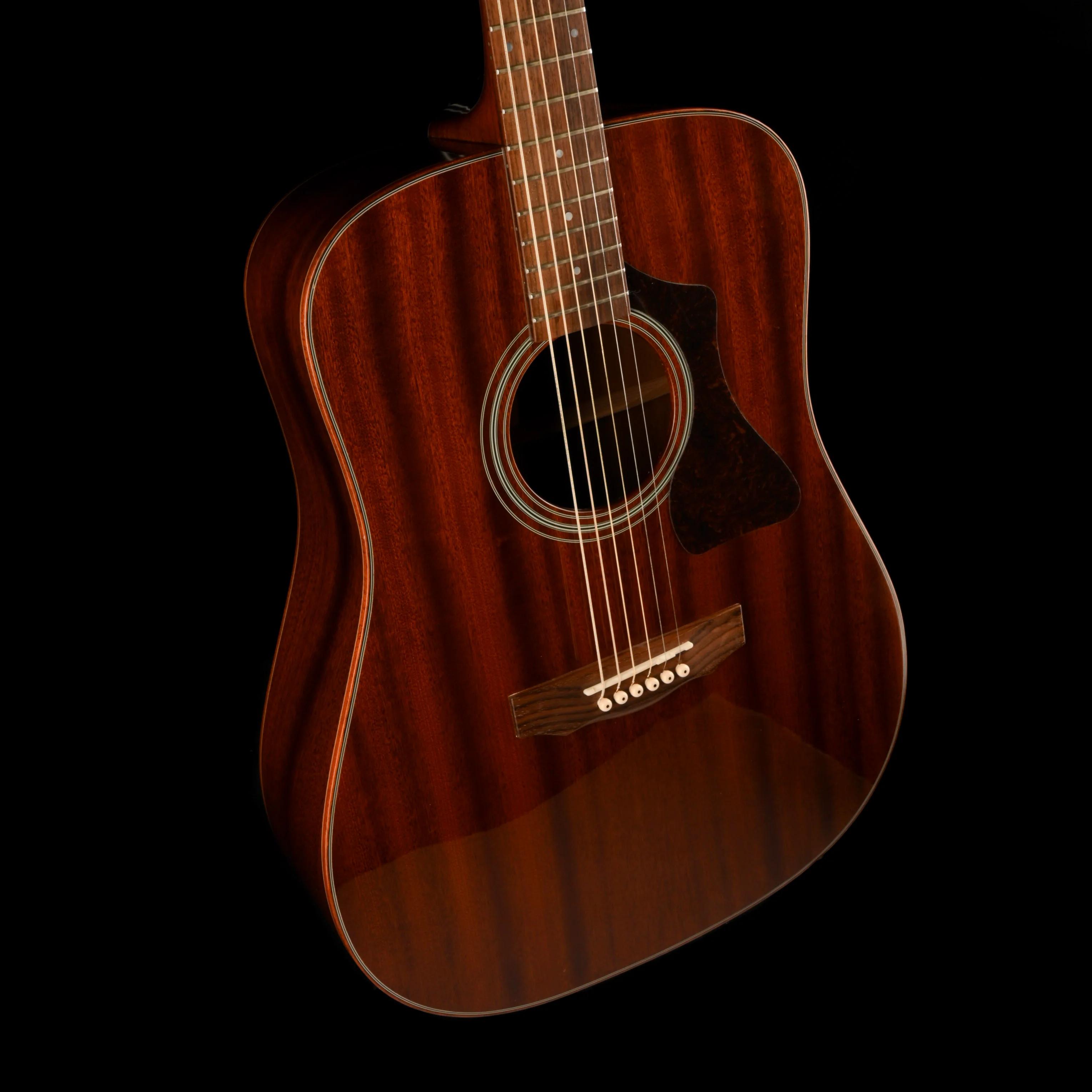 Pre Owned Guild GAD-25 Natural Mahogany Acoustic With HSC - Image 6