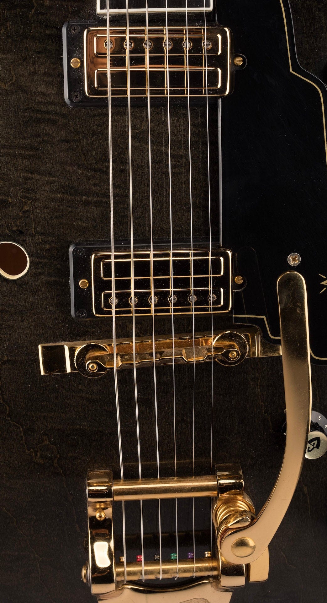 Pre Owned Vintage 1969 Guild Starfire VI Stereo with Bigsby Ebony Grain with OHSC - Jeffrey Foskett Collection - Image 7