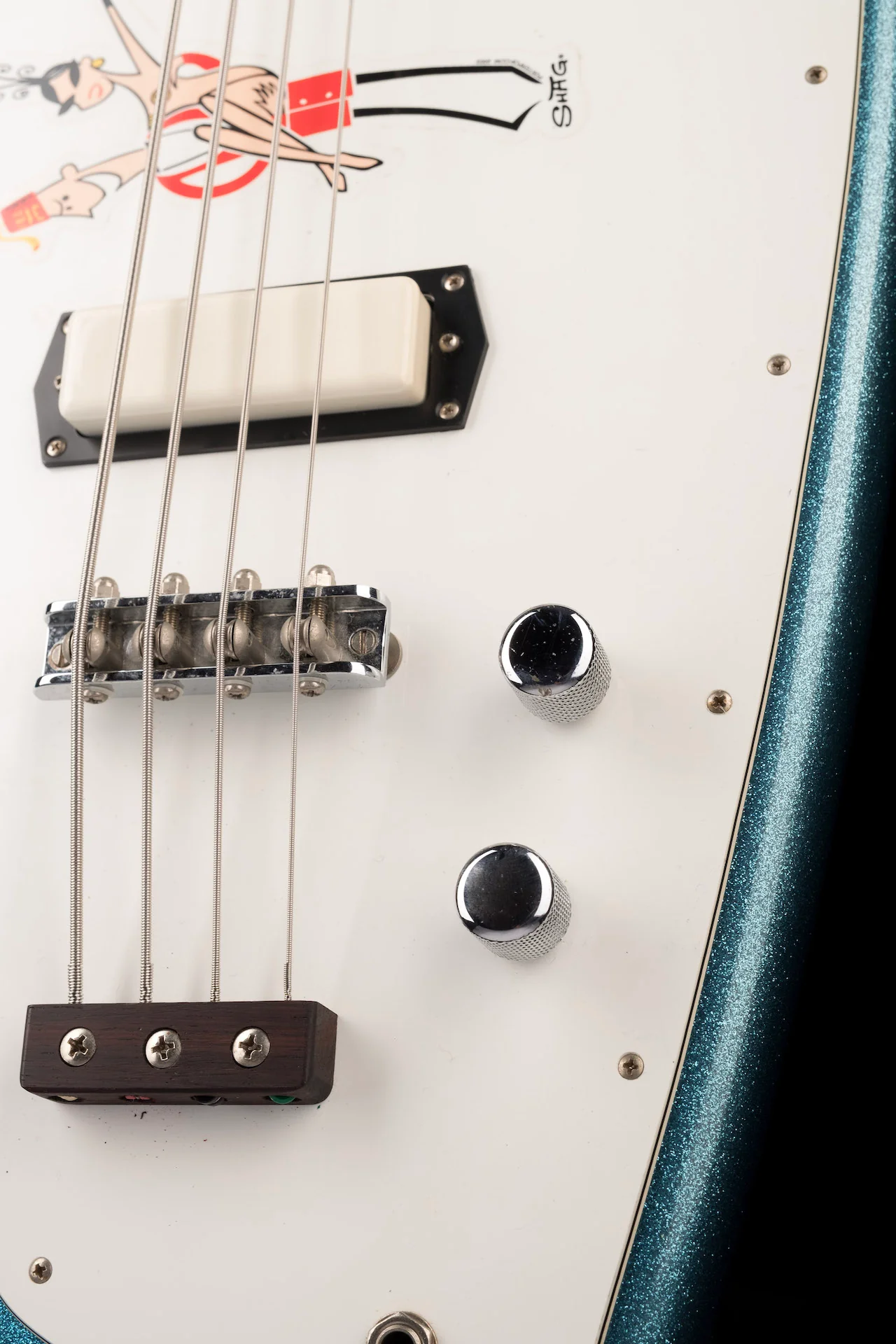 Pre Owned Hallmark by Shade Swept-Wing Reissue Bass Blue Sparkle With OHSC - Image 8