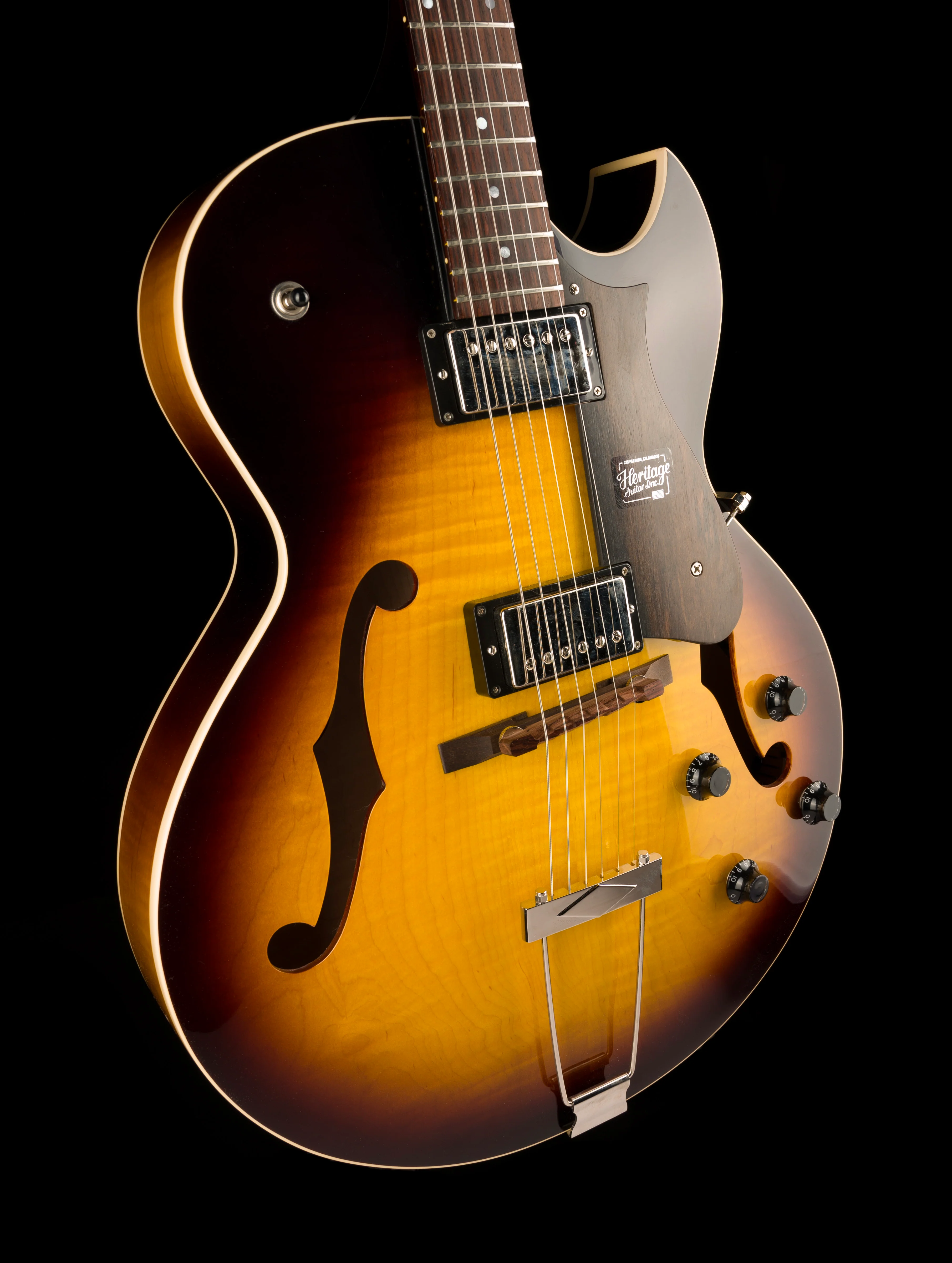 Pre Owned 2022 Heritage H-575 Vintage Sunburst Electric Guitar With Case - Image 10