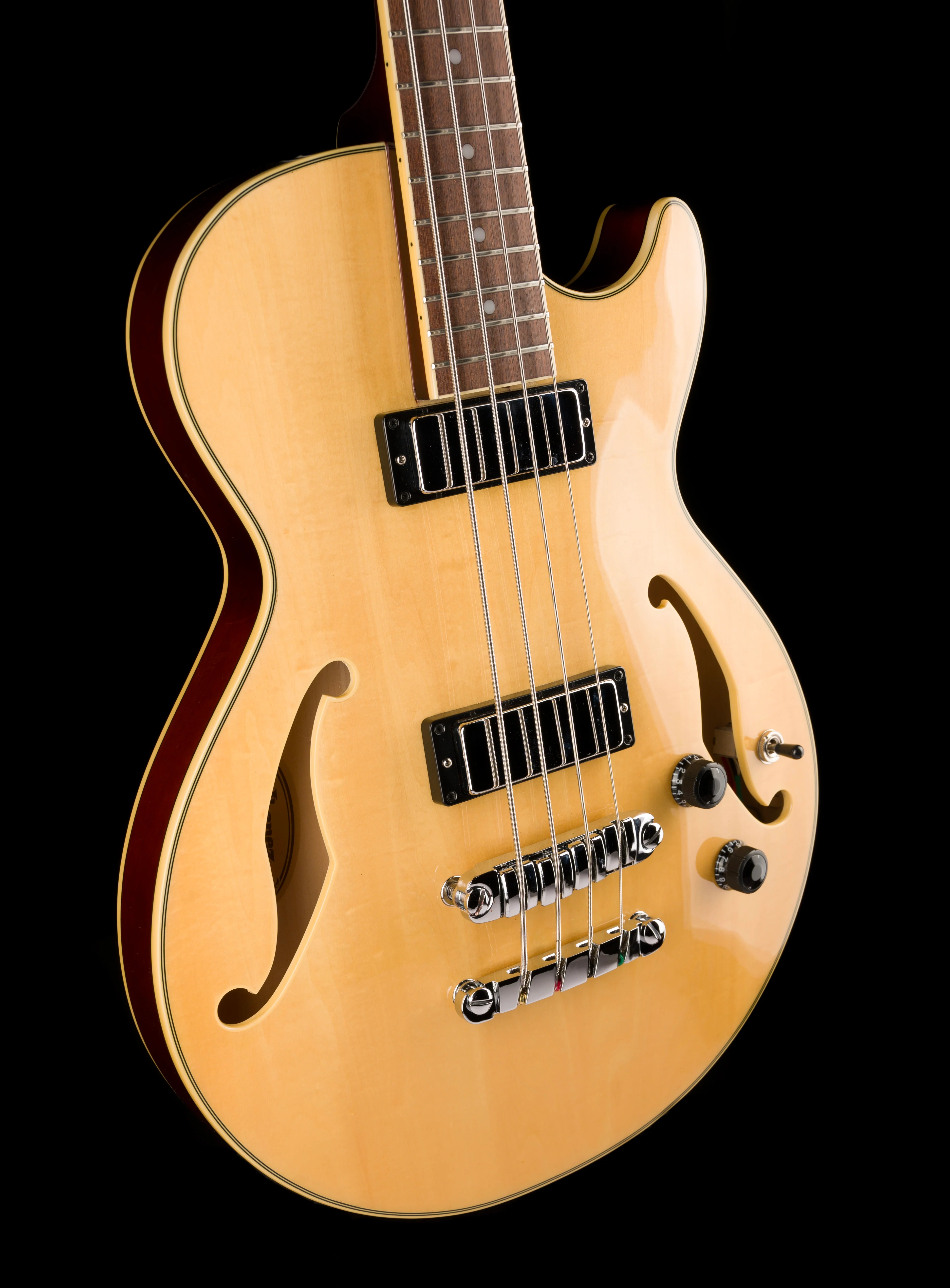 Used Ibanez Artcore AGB200 Semi-Hollow Body Natural Bass With Gig Bag - Image 10