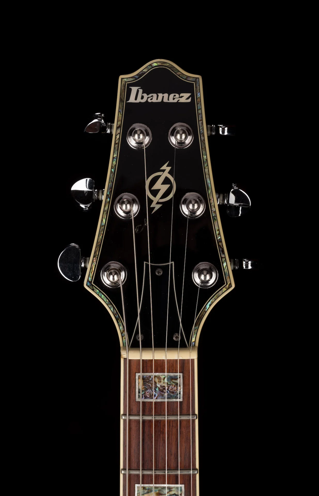 Pre Owned Ibanez AWD82LTD Black Semi-Hollow Guitar With Gig Bag - Image 18