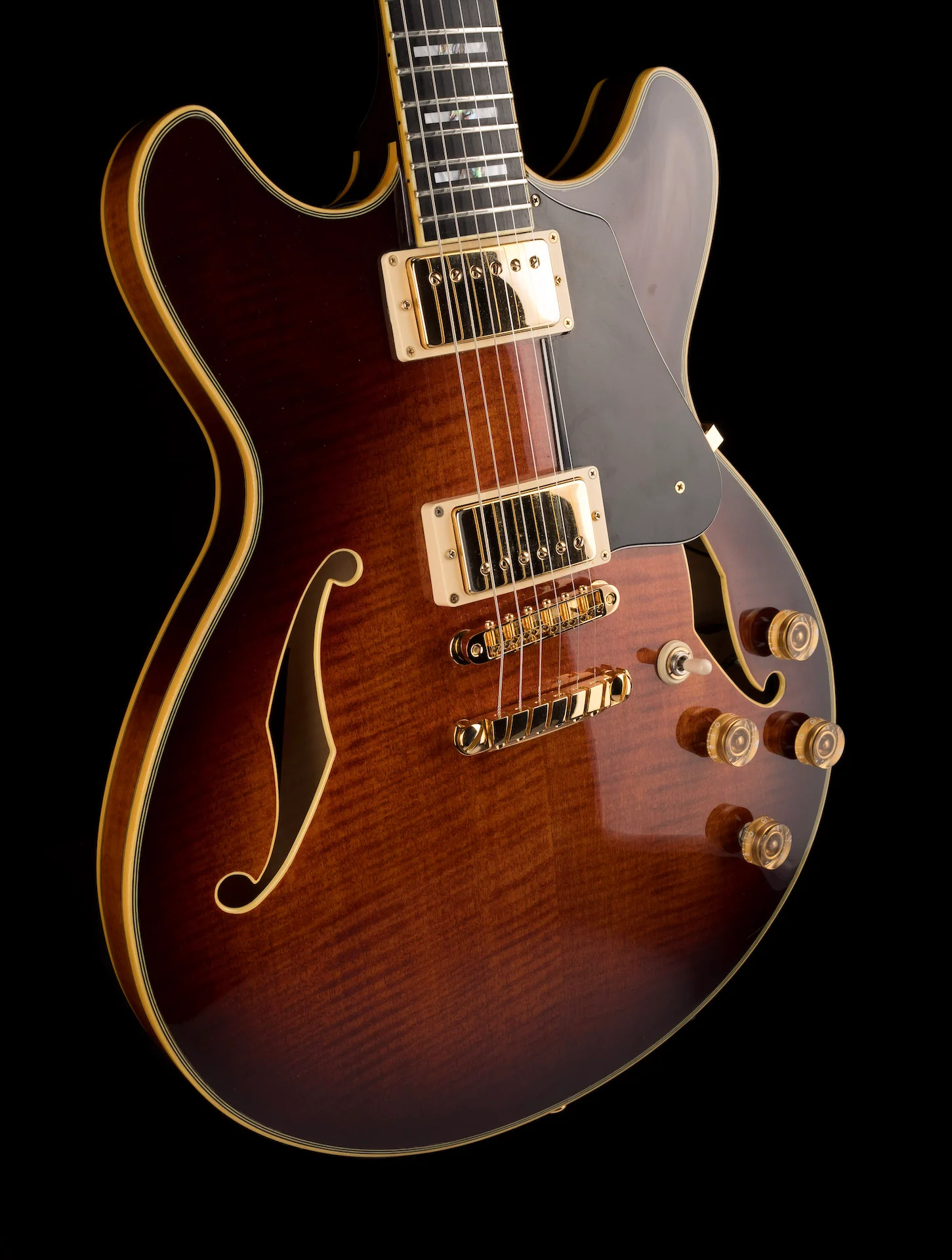 Pre Owned Ibanez JSM-100 John Scofield Signature Vintage Sunburst With HSC - Image 10