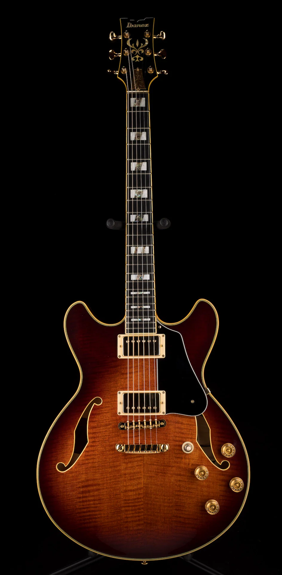 Pre Owned Ibanez JSM-100 John Scofield Signature Vintage Sunburst With HSC - Image 2