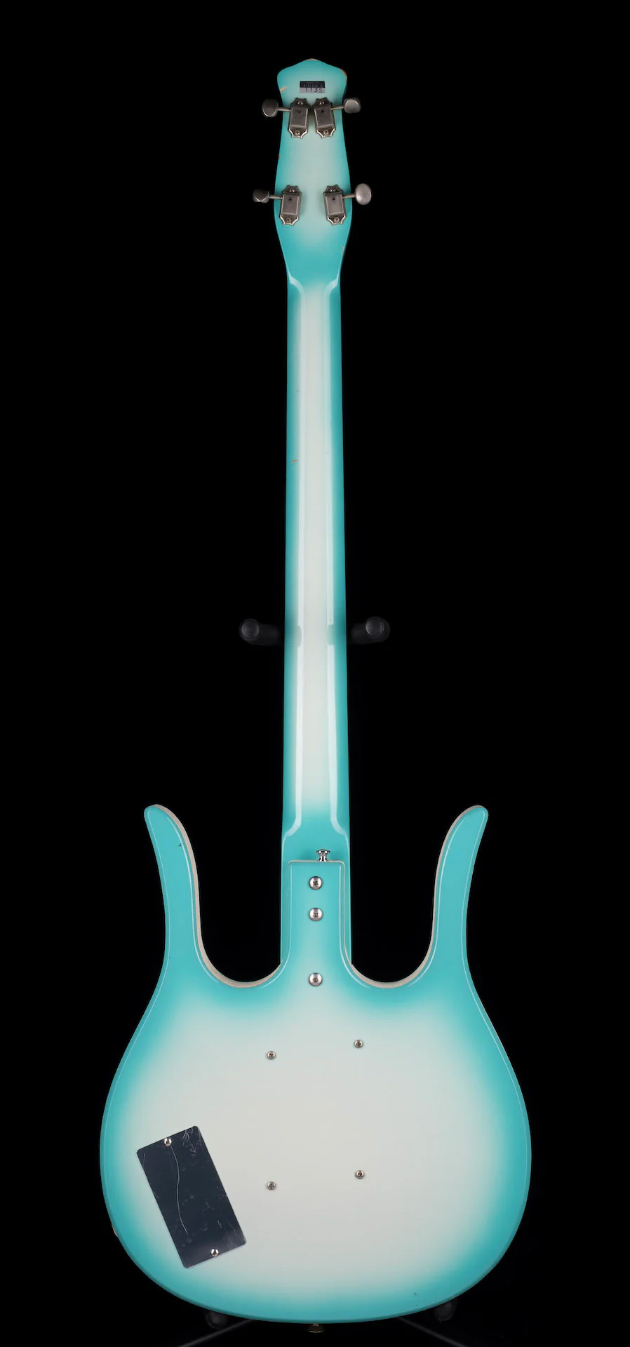 Pre Owned Jerry Jones Longhorn Bass IV Blue Burst - John Waite Collection - Image 12