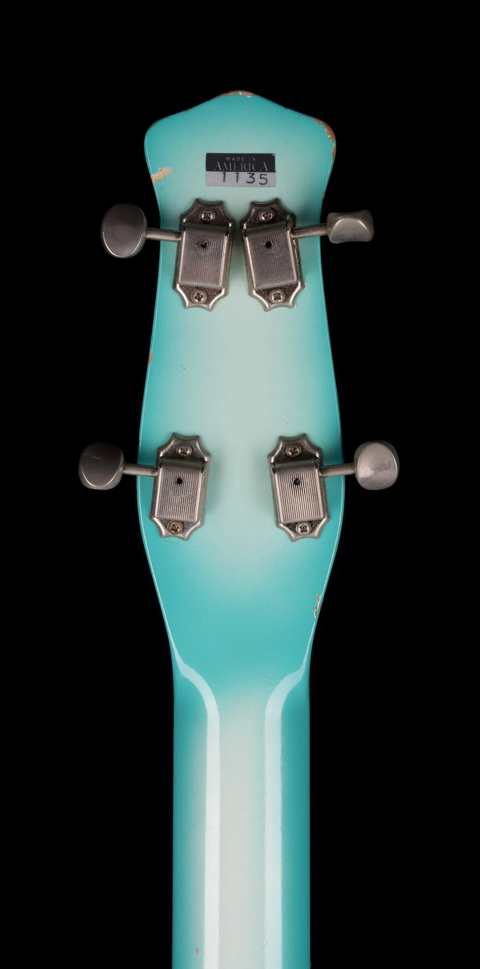 Pre Owned Jerry Jones Longhorn Bass IV Blue Burst - John Waite Collection - Image 17