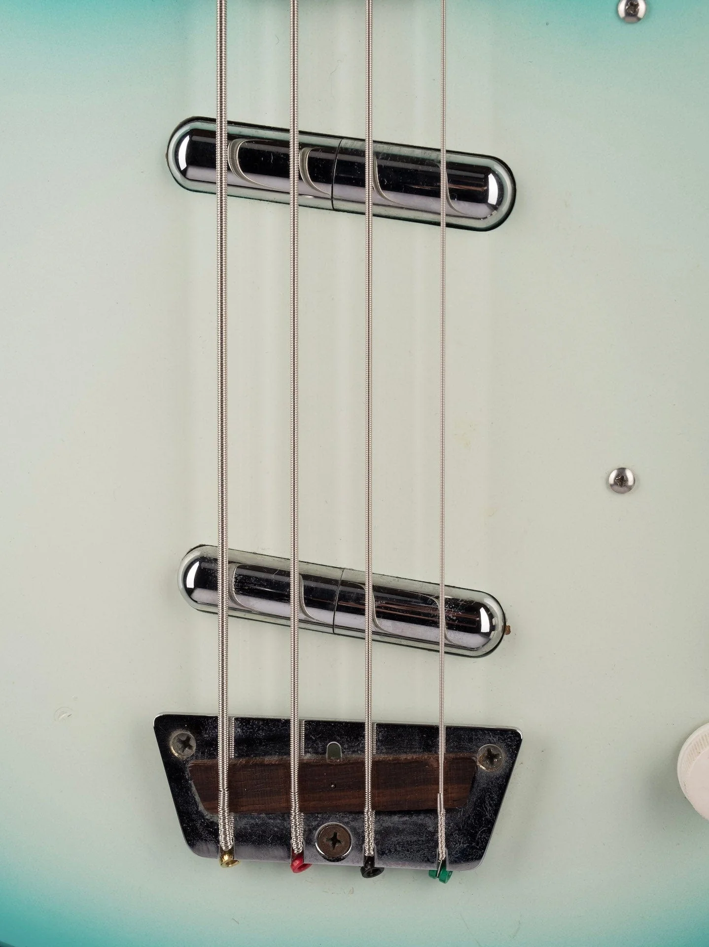 Pre Owned Jerry Jones Longhorn Bass IV Blue Burst - John Waite Collection - Image 6