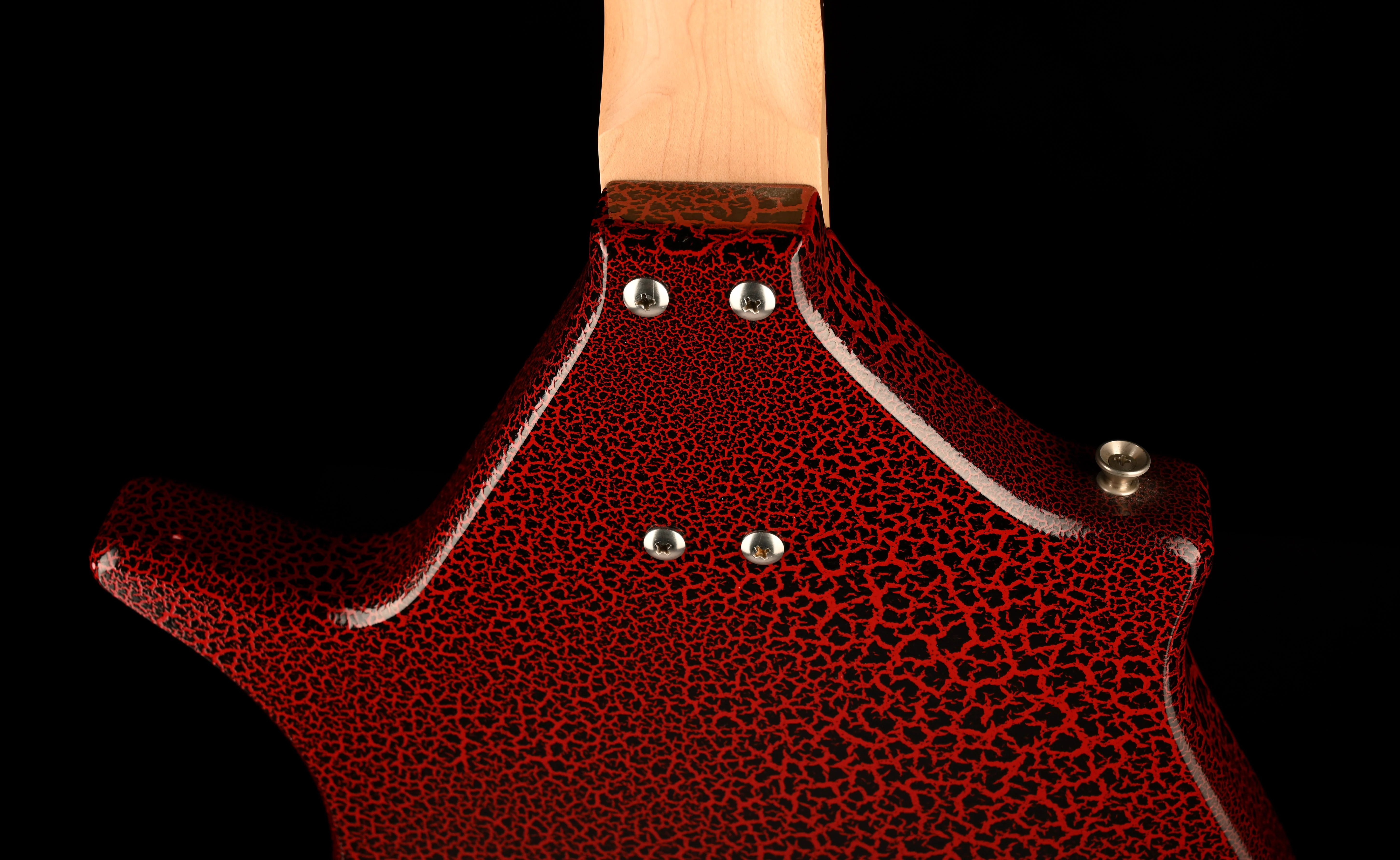 Pre Owned Jerry Jones Master Sitar Electric Guitar Red Crackle With OHSC - Image 14