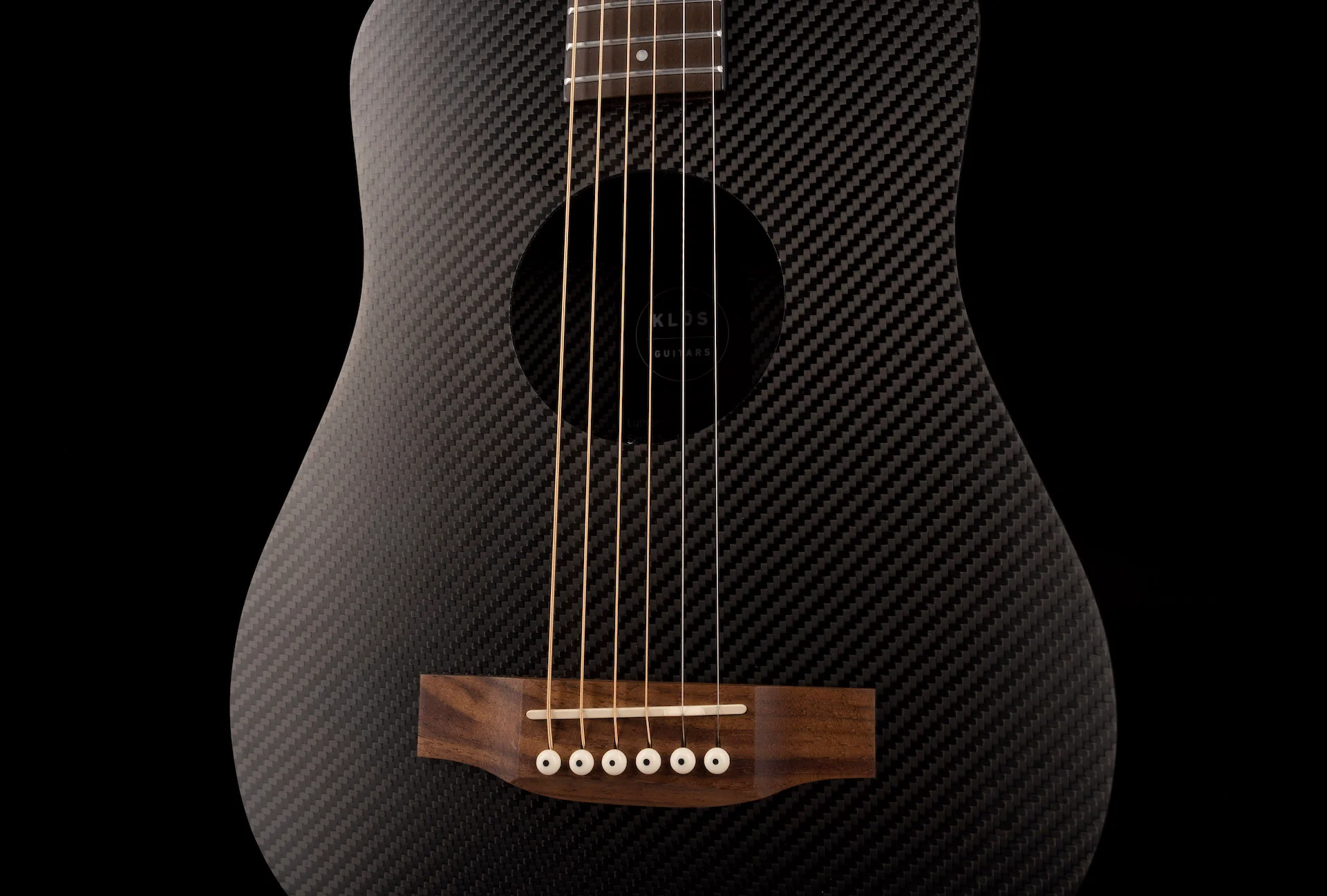 Pre Owned KLŌS Graphite Travel Guitar With Gig Bag - Image 6